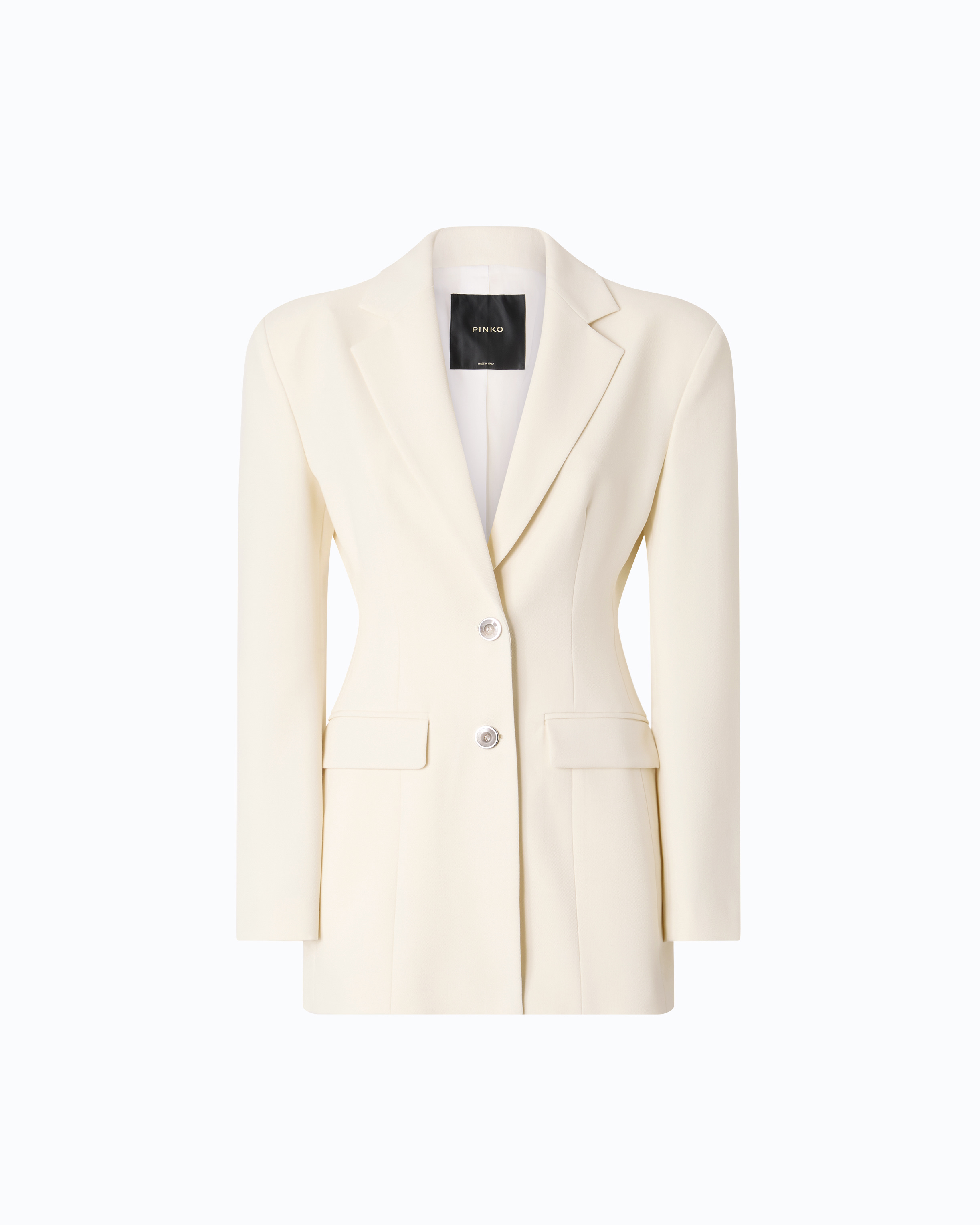 Tailored jacket with shoulder pads PINKO White