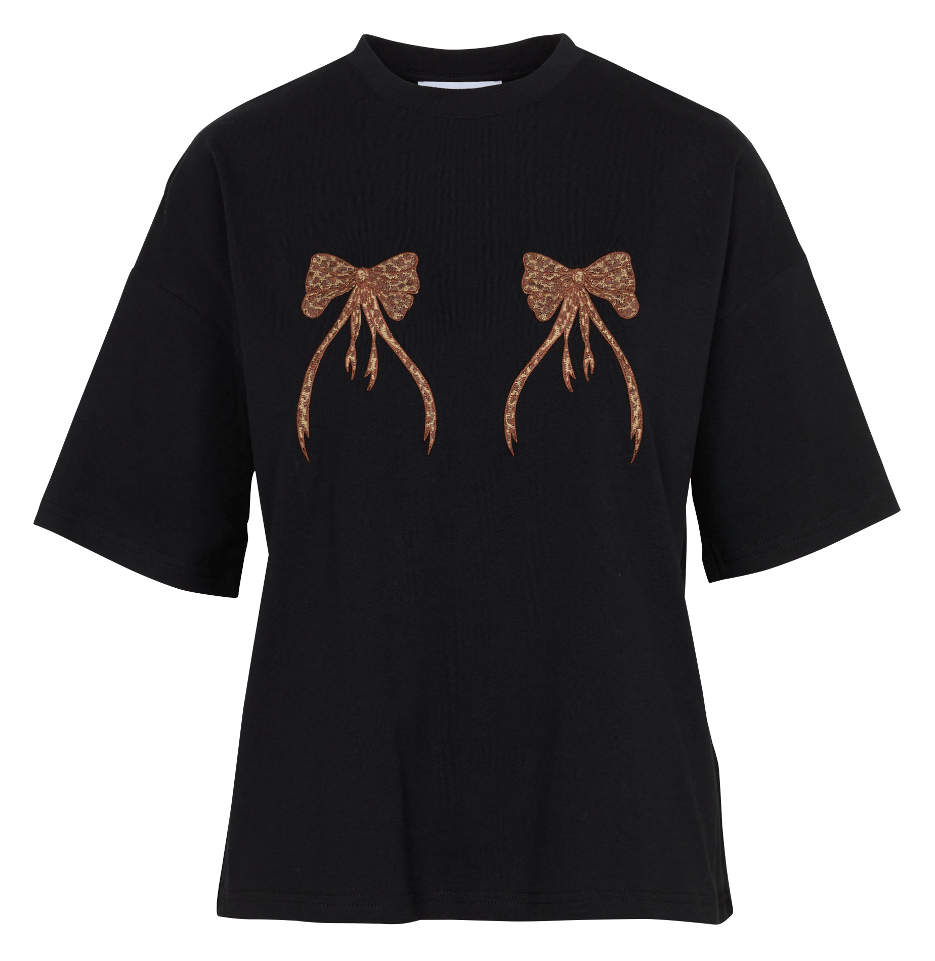 Oversized cotton T-shirt NEVER FULLY DRESSED Black