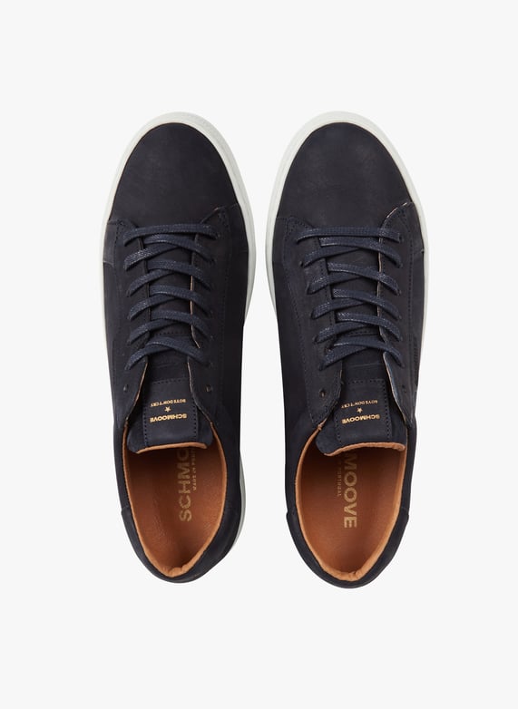 Leather Low top Sneakers Navy Sole White Schmoove Men KMNH150405 NAVY SOLE WHITE NAVY SOLE WHITE Place des Tendances Europe