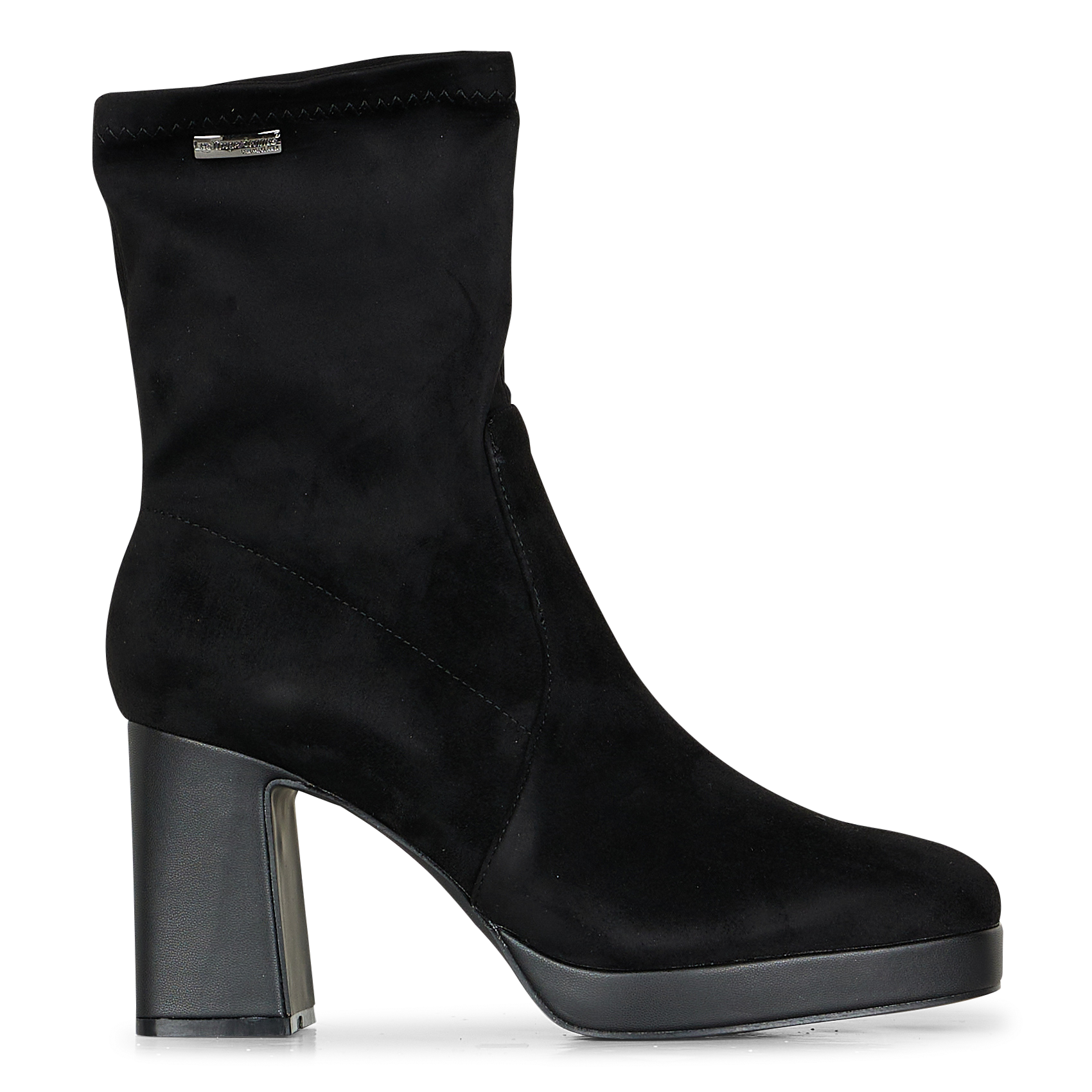 Heeled suede ankle boots LES TROPEZIENNES PAR M.BELARBI Black