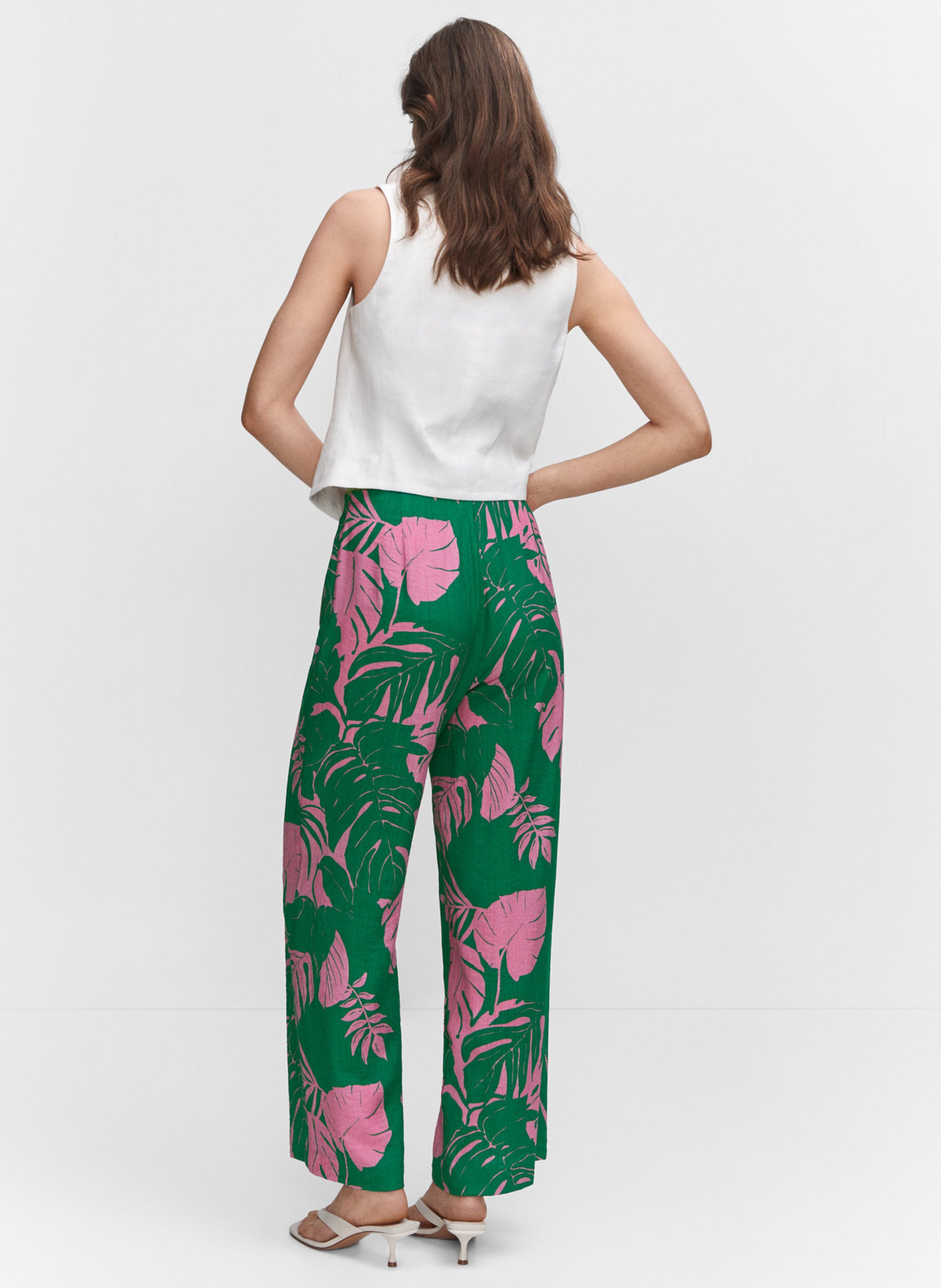 Mango pantalon online vert