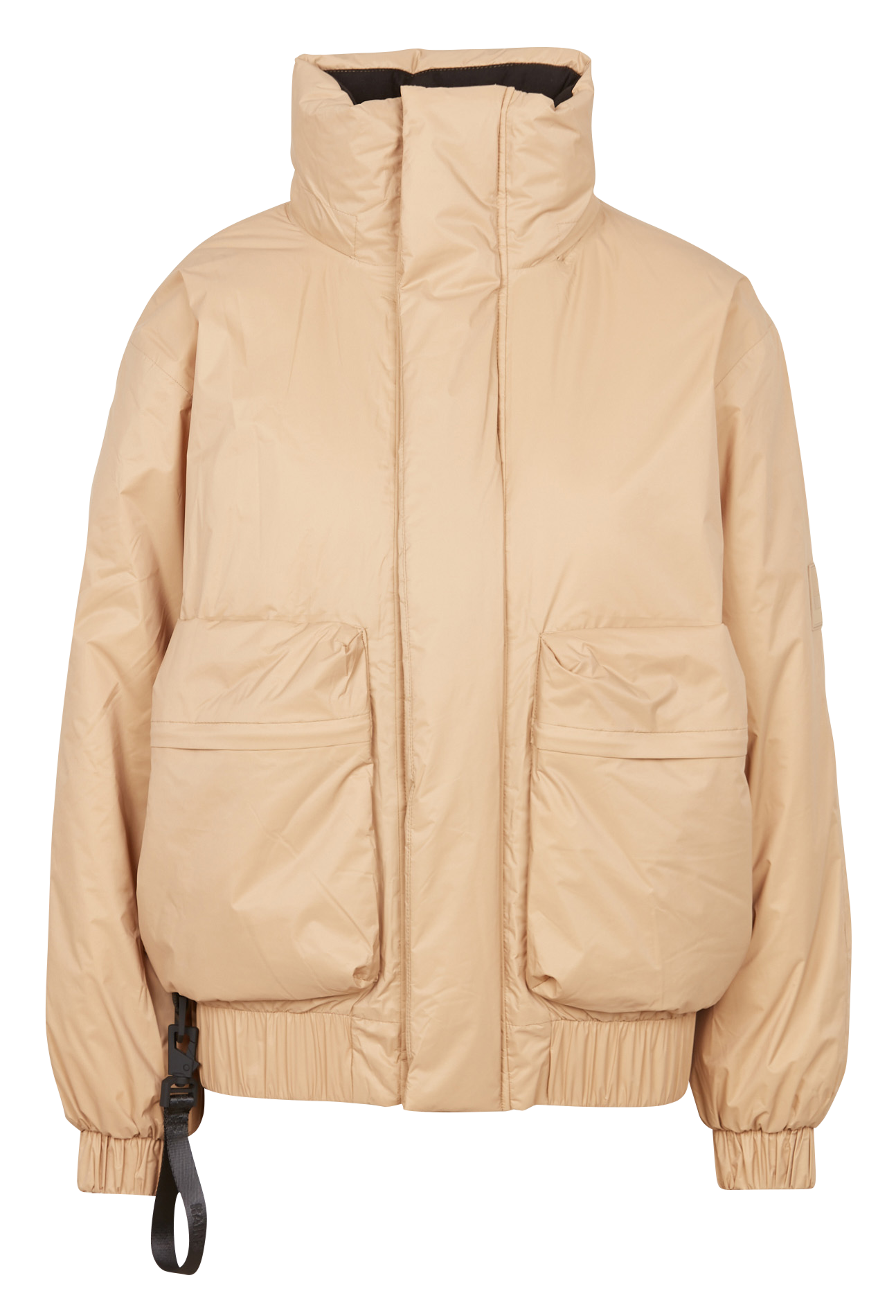 Loose-fit high-neck down jacket RAINS Beige