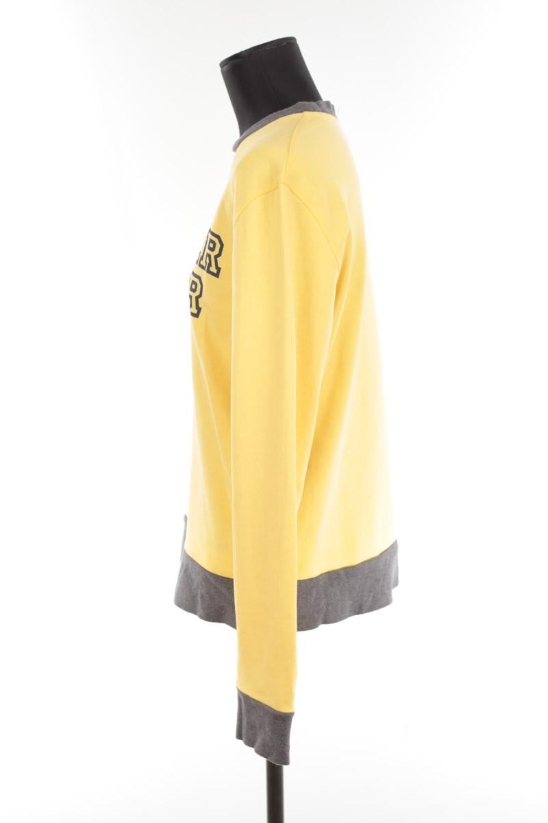 Cotton pullover AMI PARIS - Seconde Main Yellow
