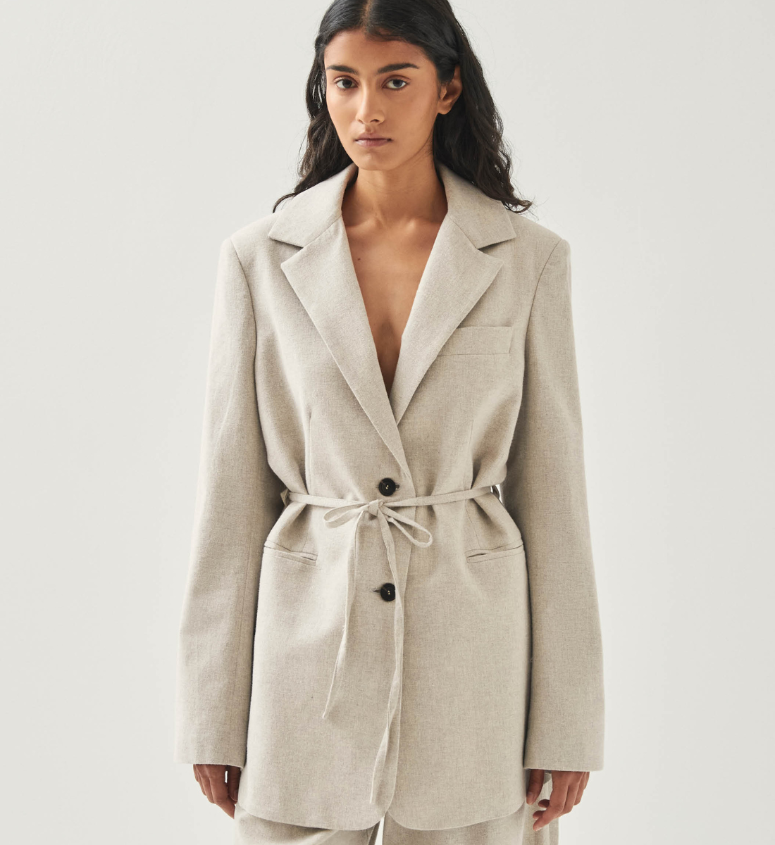 Cotton blazer ALOHAS White