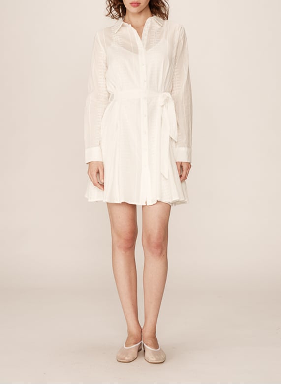 Short embroidered cotton shirt dress White Grace et mila - Women | Place des Tendances Short embroidered cotton shirt dress White Grace et mila - Women | Place des Tendances