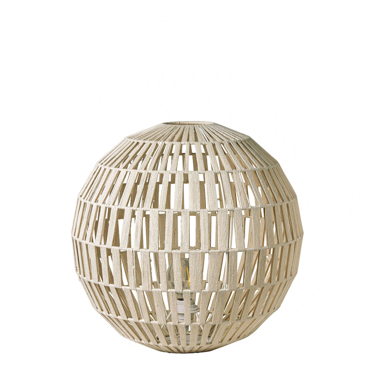 Jute Sphere Lamp - Small Size BLANC D'IVOIRE Beige