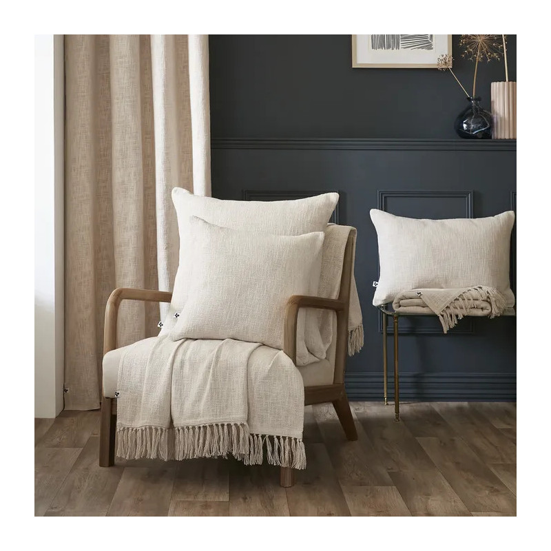 Pure cotton plaid L'EFFET PAPILLON Beige