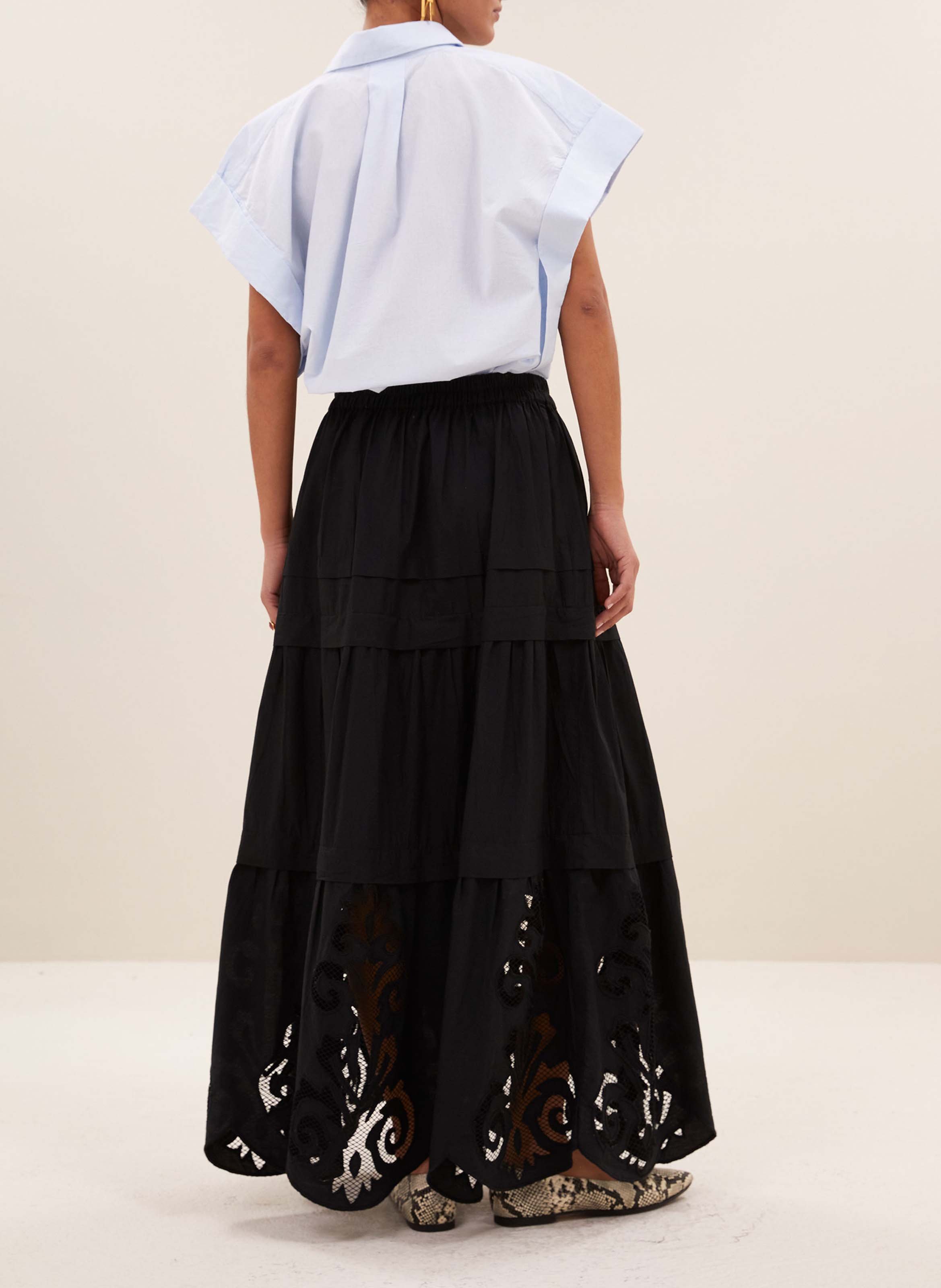 Chemise col classique en coton BY BAR Bleu