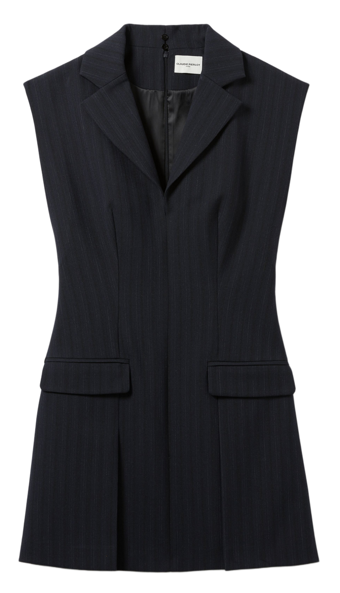 Short dress with tailored collar CLAUDIE PIERLOT Multicolored