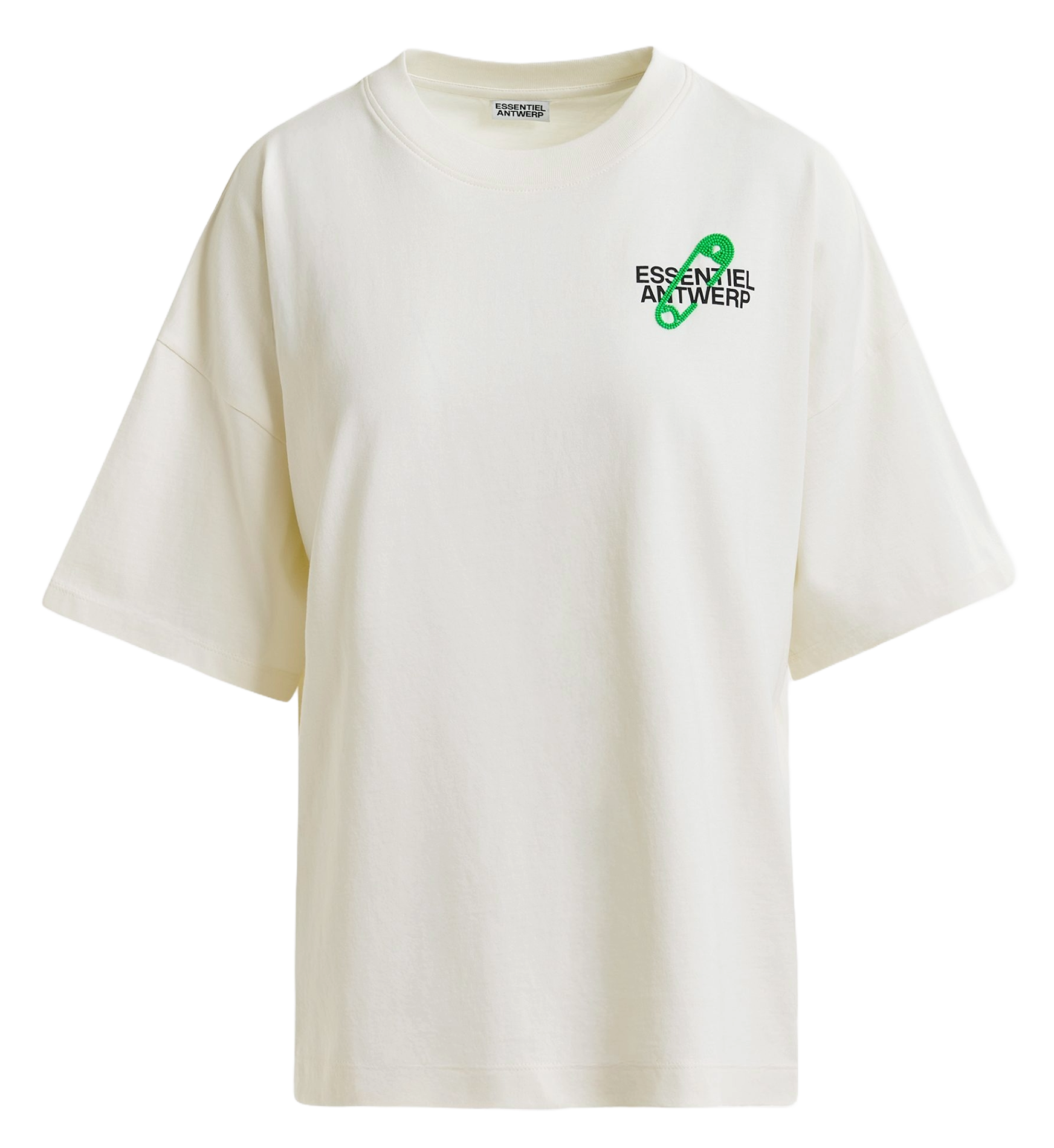 Tee-shirt col rond en coton bio ESSENTIEL ANTWERP Blanc