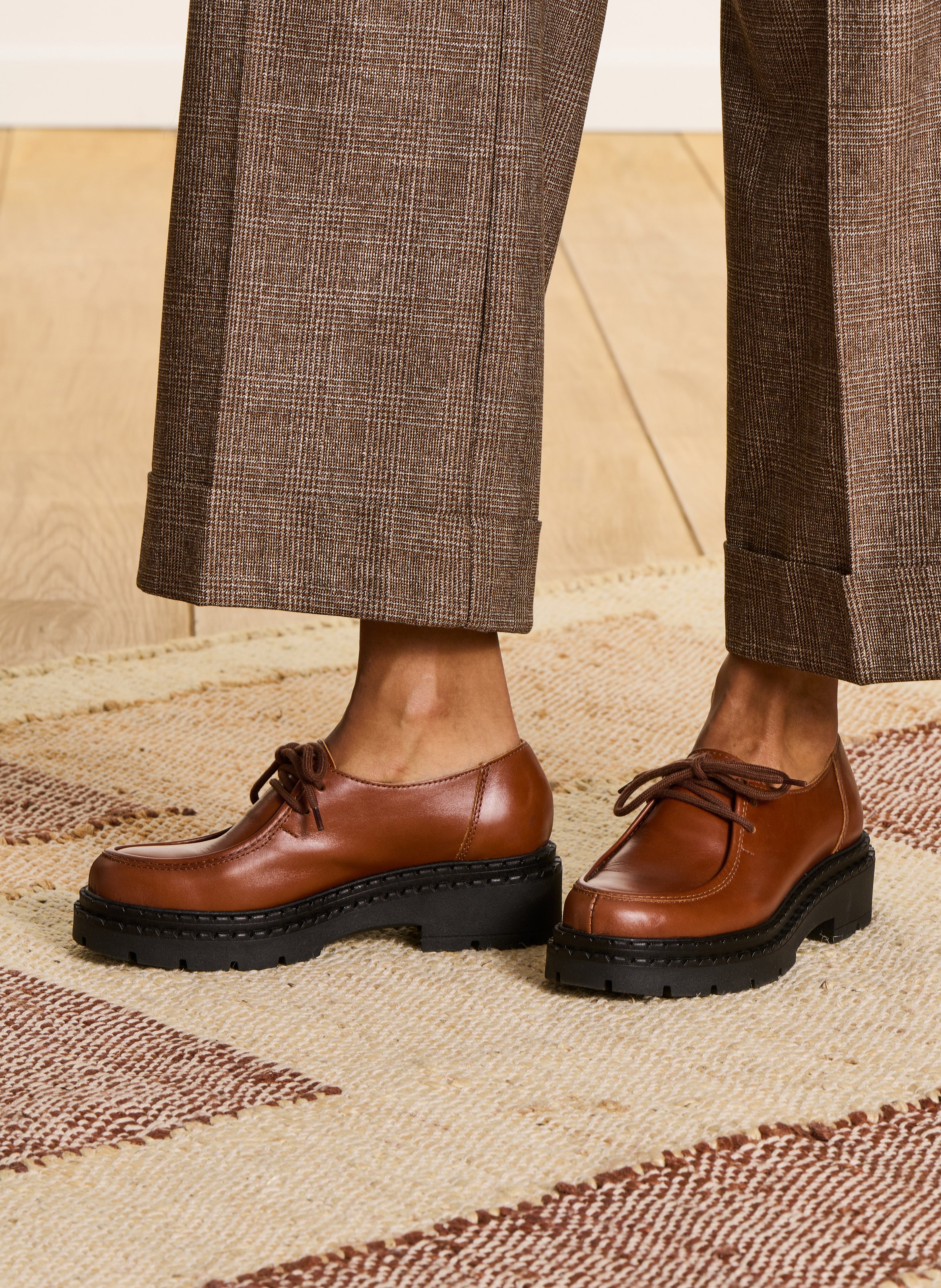 Leather ankle boots LA FEE MARABOUTEE Brown