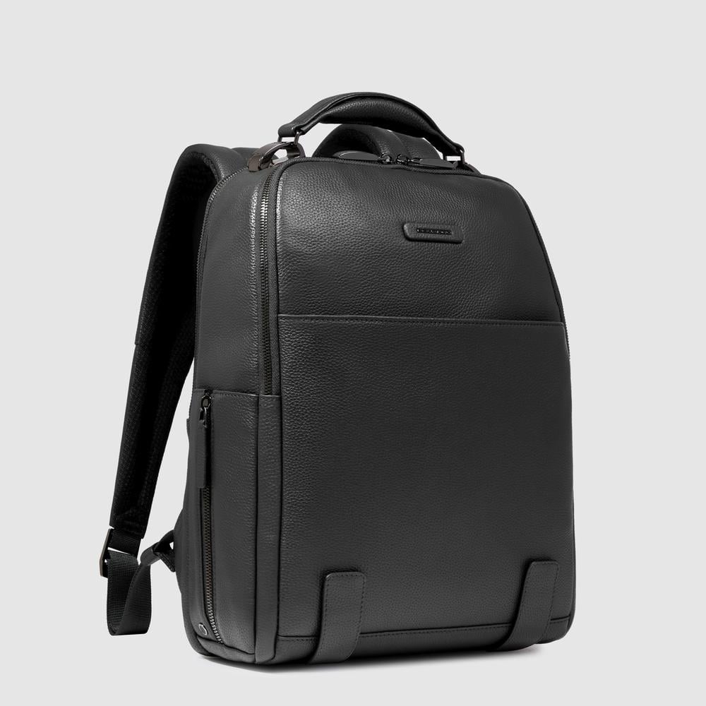 Customizable 14-inch laptop backpack PIQUADRO Black