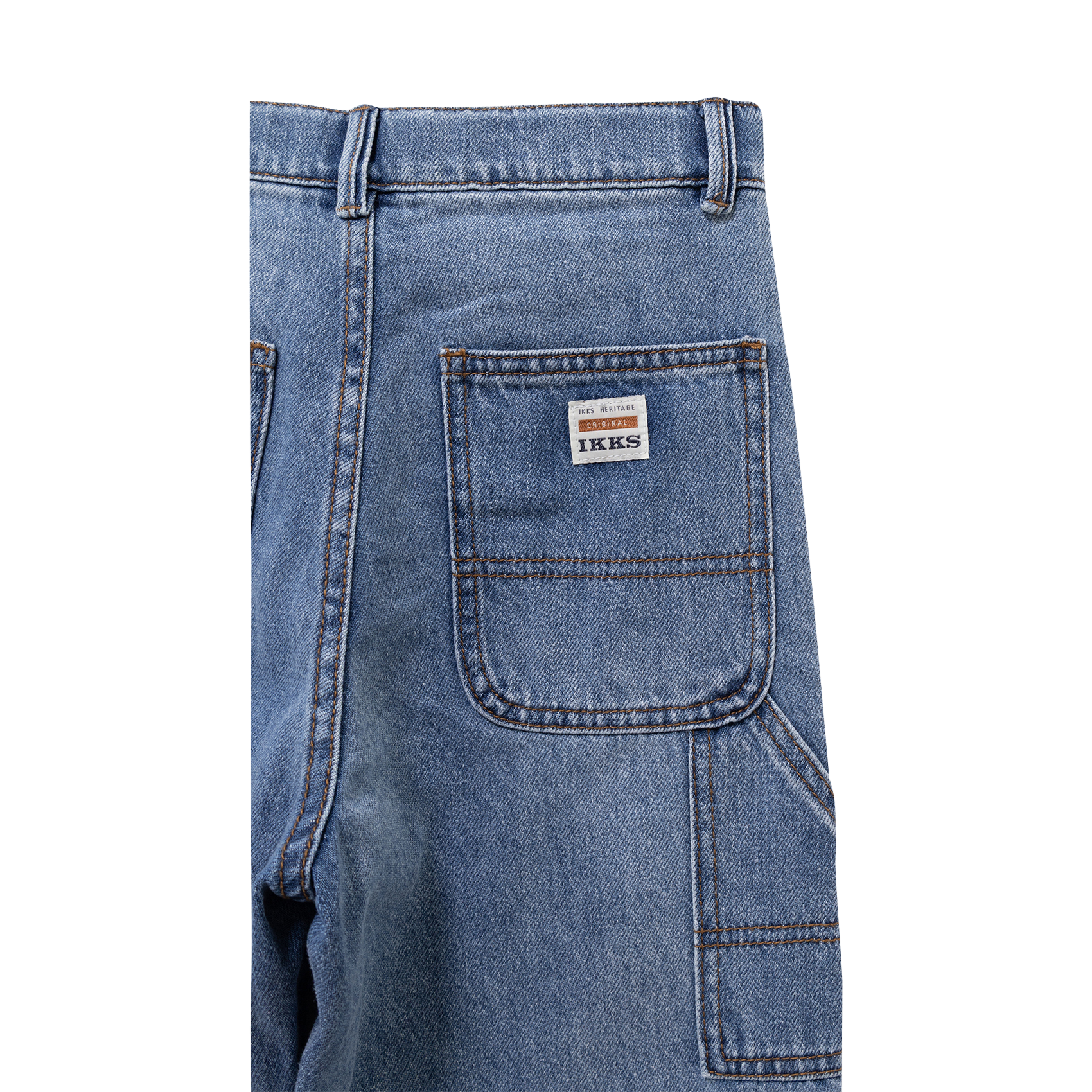 Jean baggy en coton IKKS JUNIOR Bleu