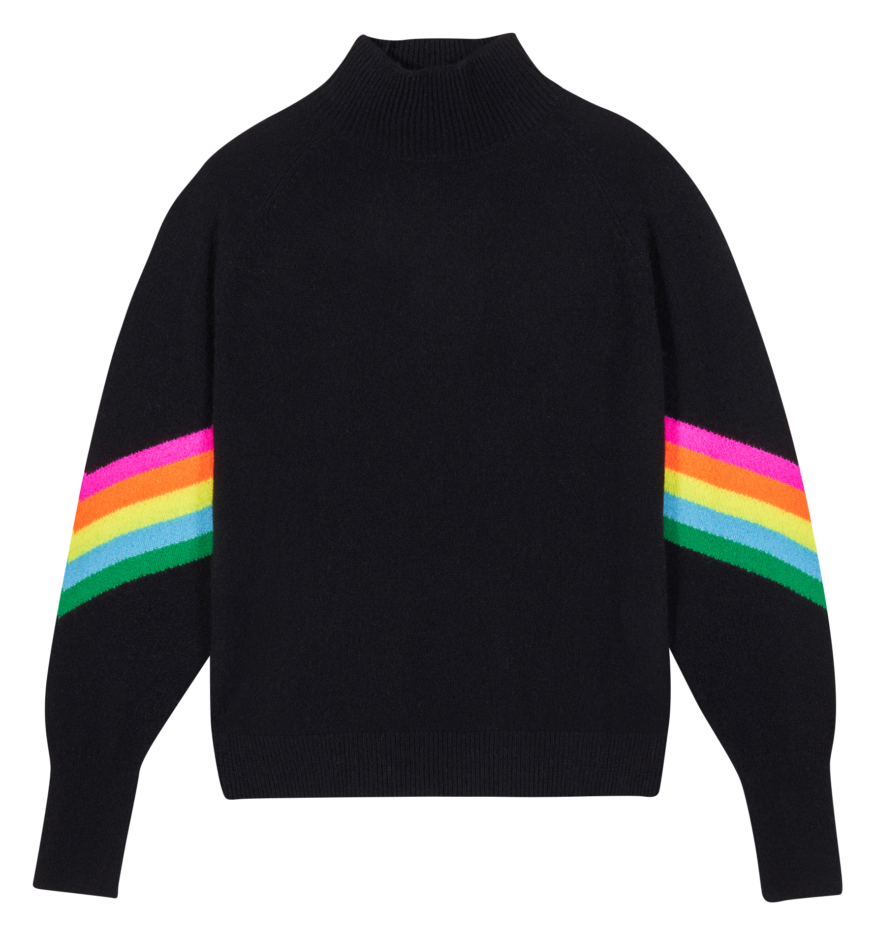 Pull oversize col montant en cachemire FROM FUTURE Noir