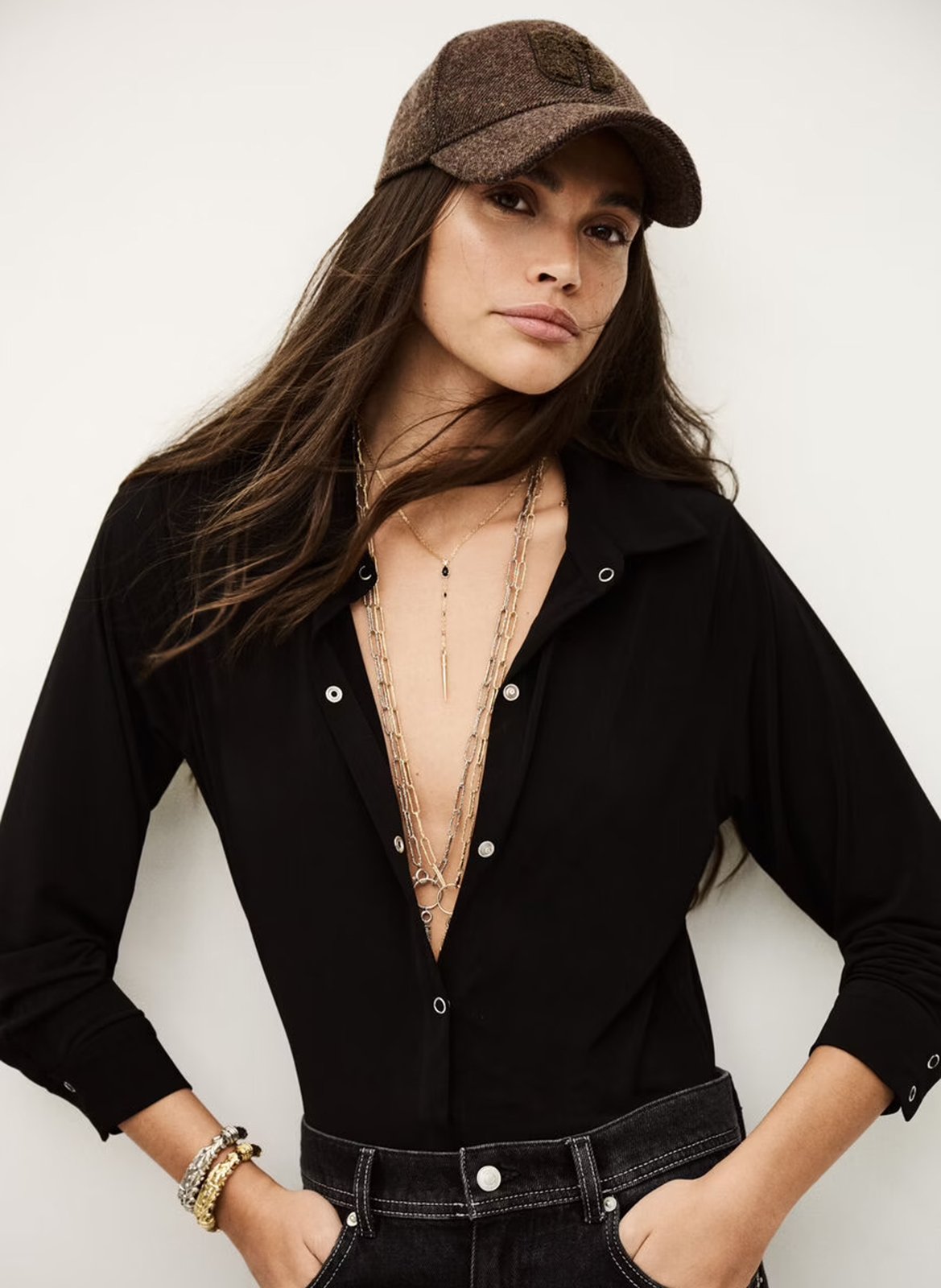 Body col classique  BA&SH Noir