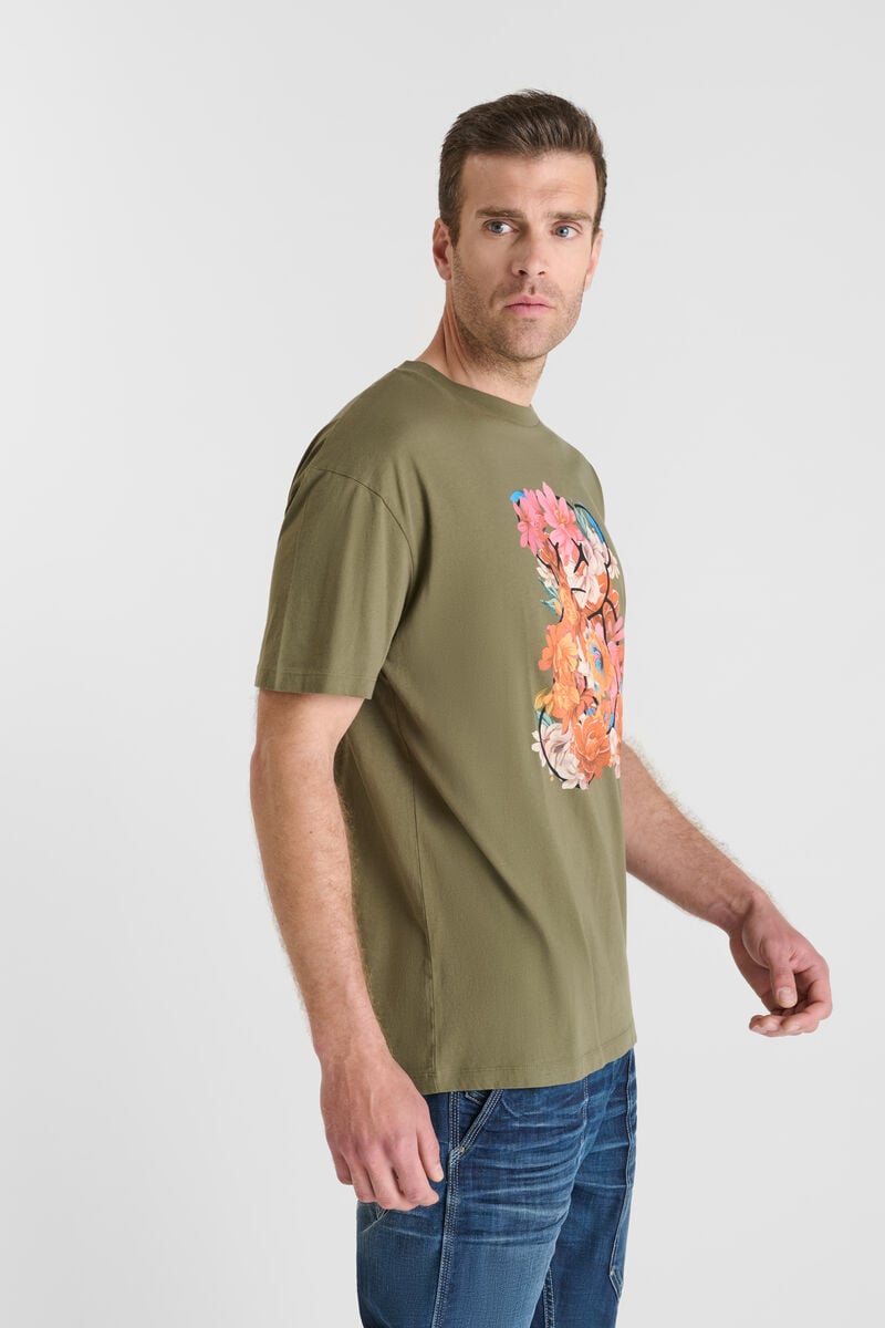 Tommy Badge T-shirt LE TEMPS DES CERISES Khaki