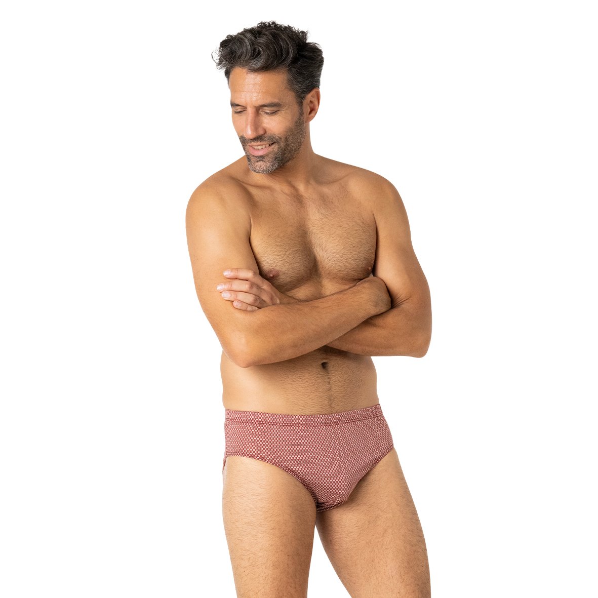 Mercerized cotton low-rise panties EMINENCE Purple
