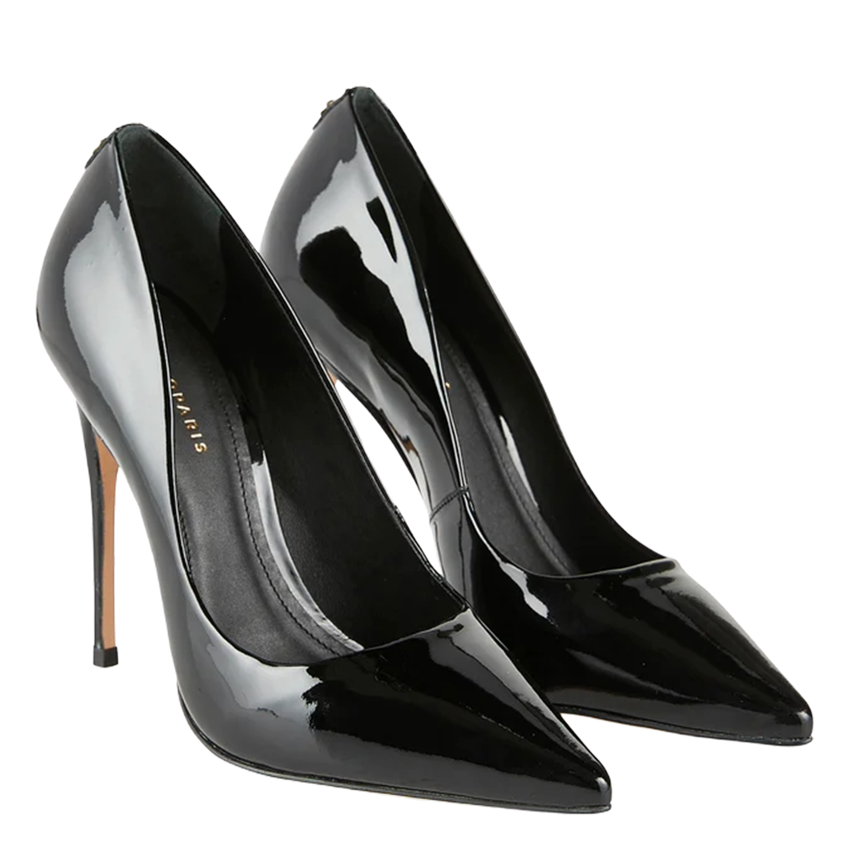 Lakleren mocassins met open achterkant COSMOPARIS Zwart