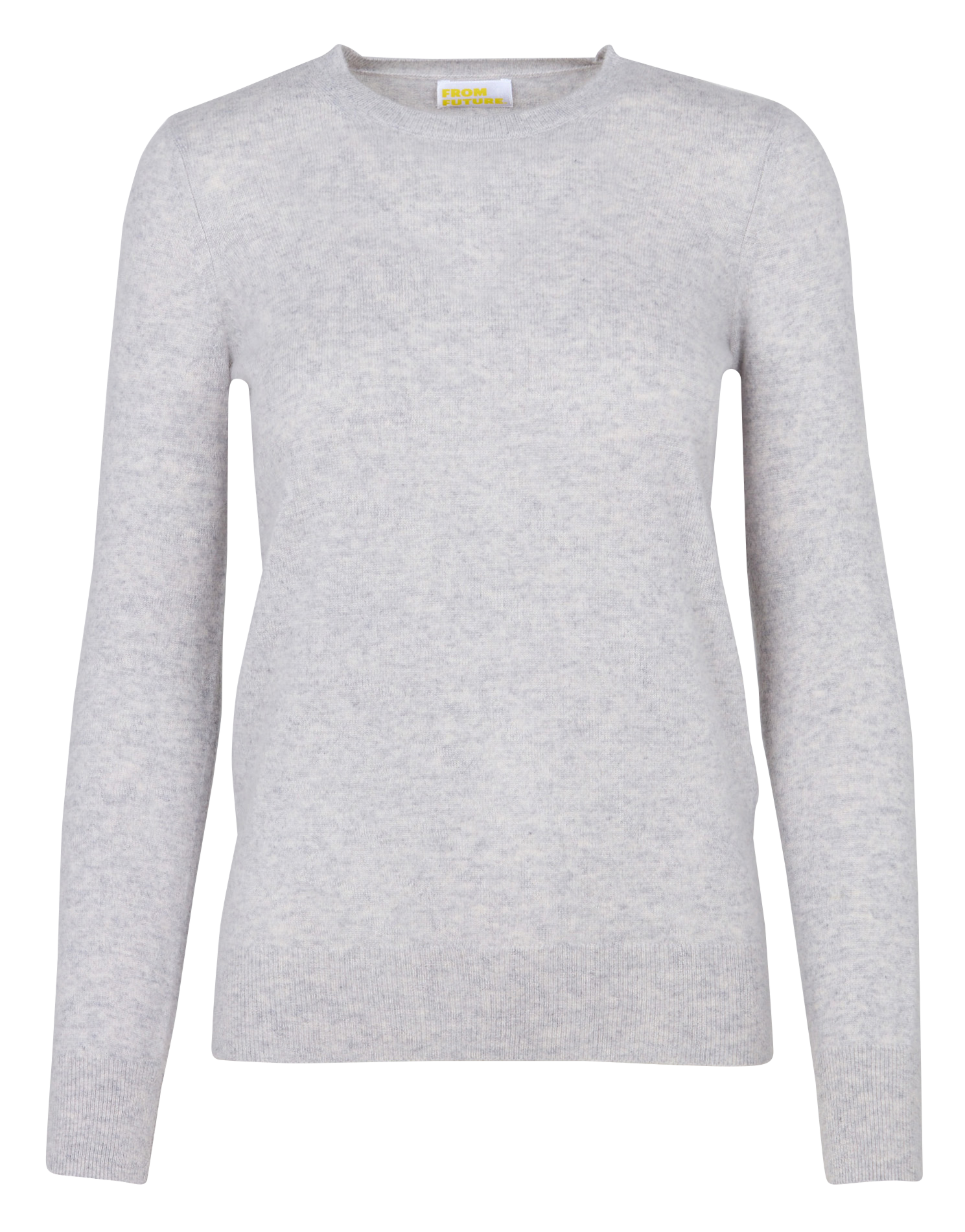 Straight cotton sweater with round neck FROM FUTURE