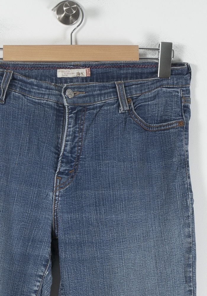 Cropped slim jeans with studs LEVI'S - Seconde main Blue