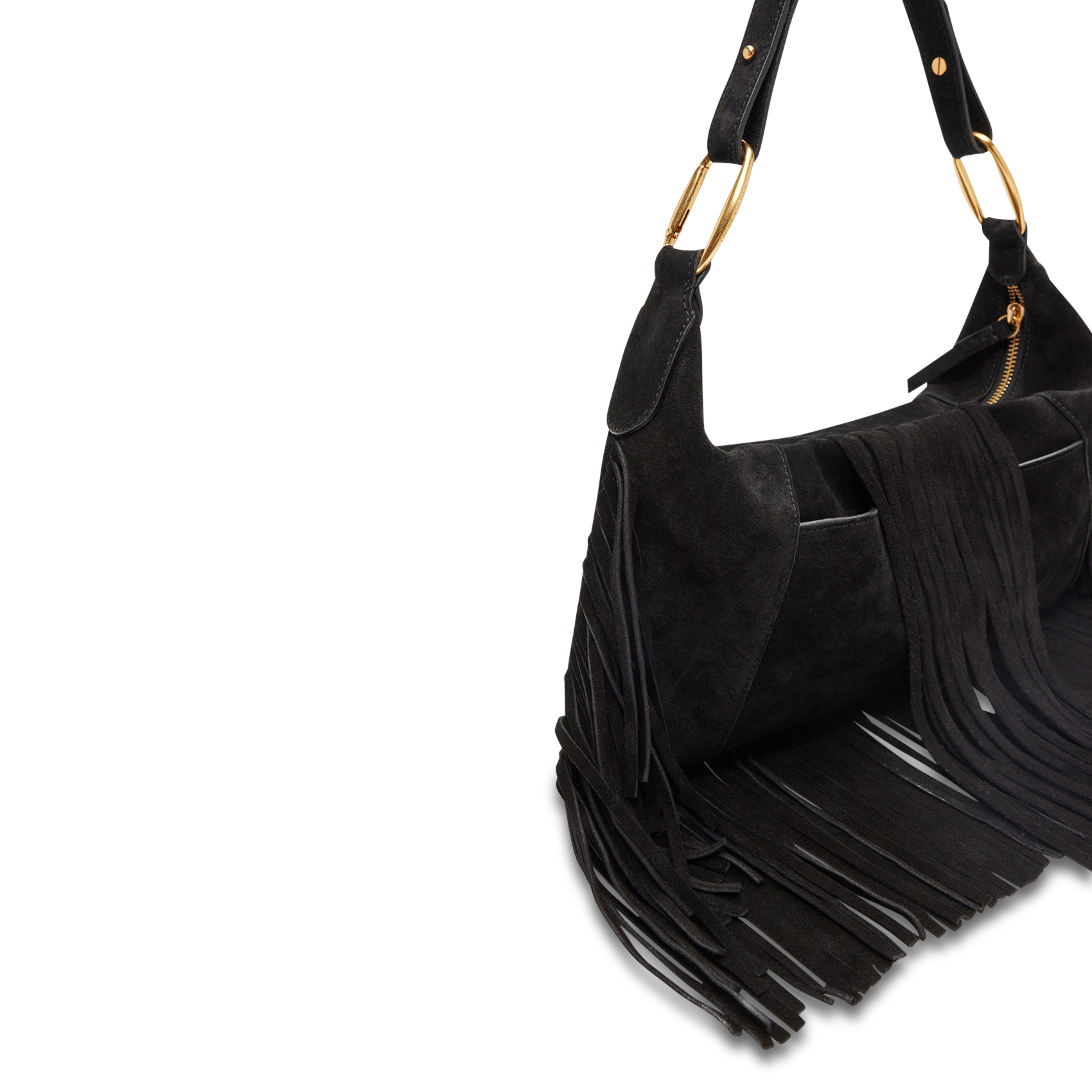 Leather clutch bag VANESSA BRUNO Black