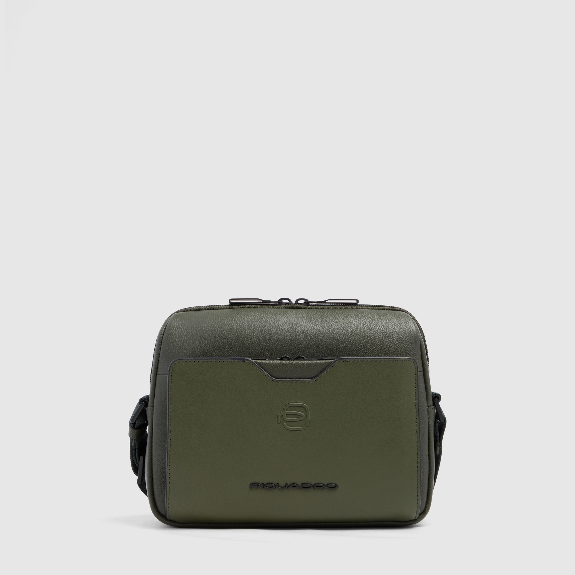 Men's crossbody bag for iPad® mini PIQUADRO Green