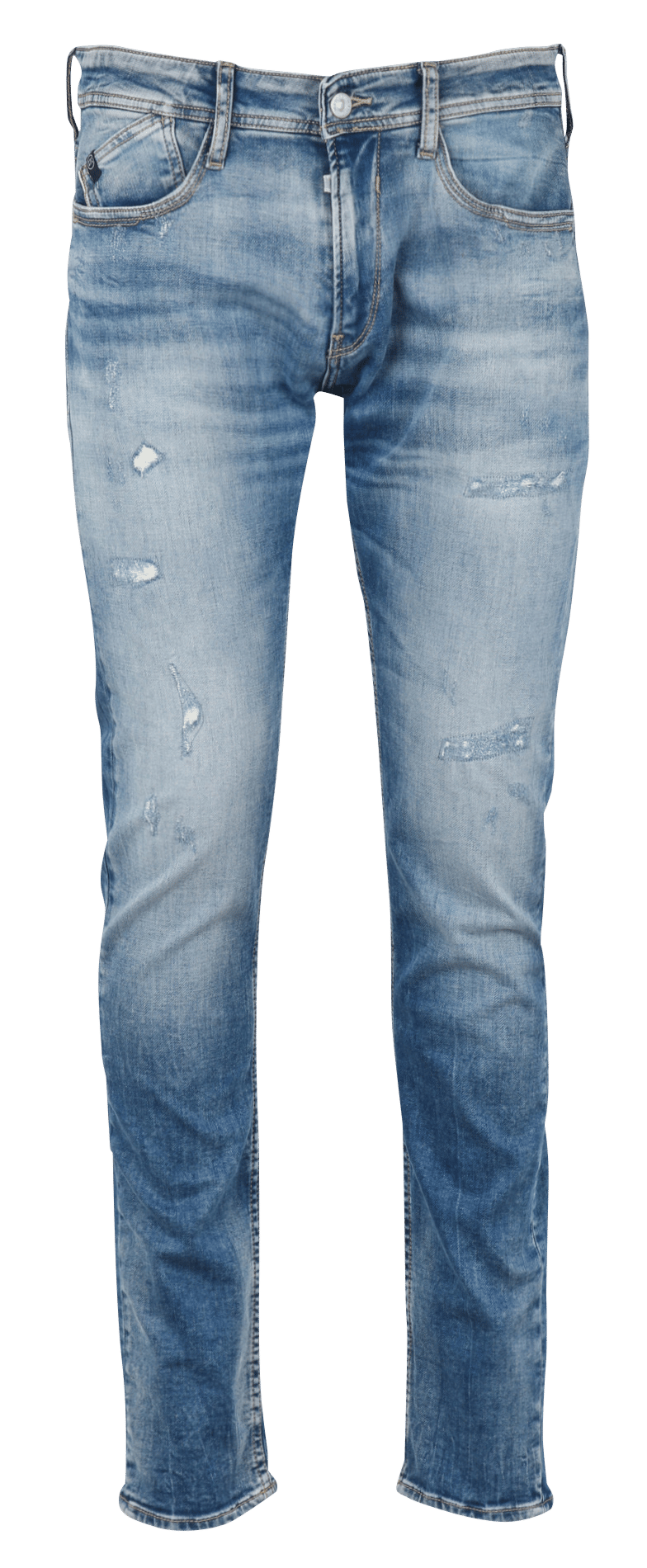 Jean droit en coton mélangé LE TEMPS DES CERISES Bleu