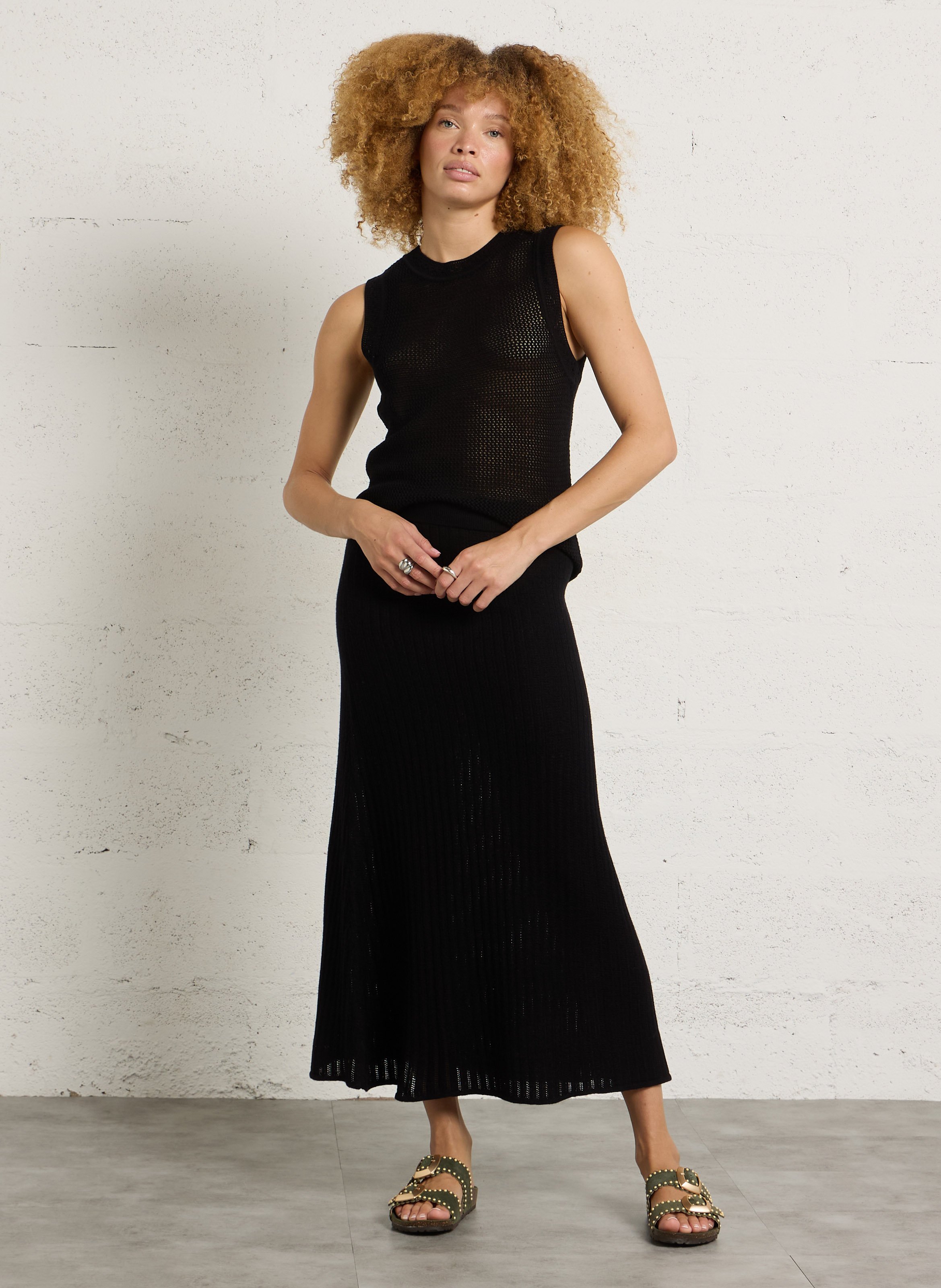 Sandales plates à brides en cuir SEMERDJIAN - SMR Vert