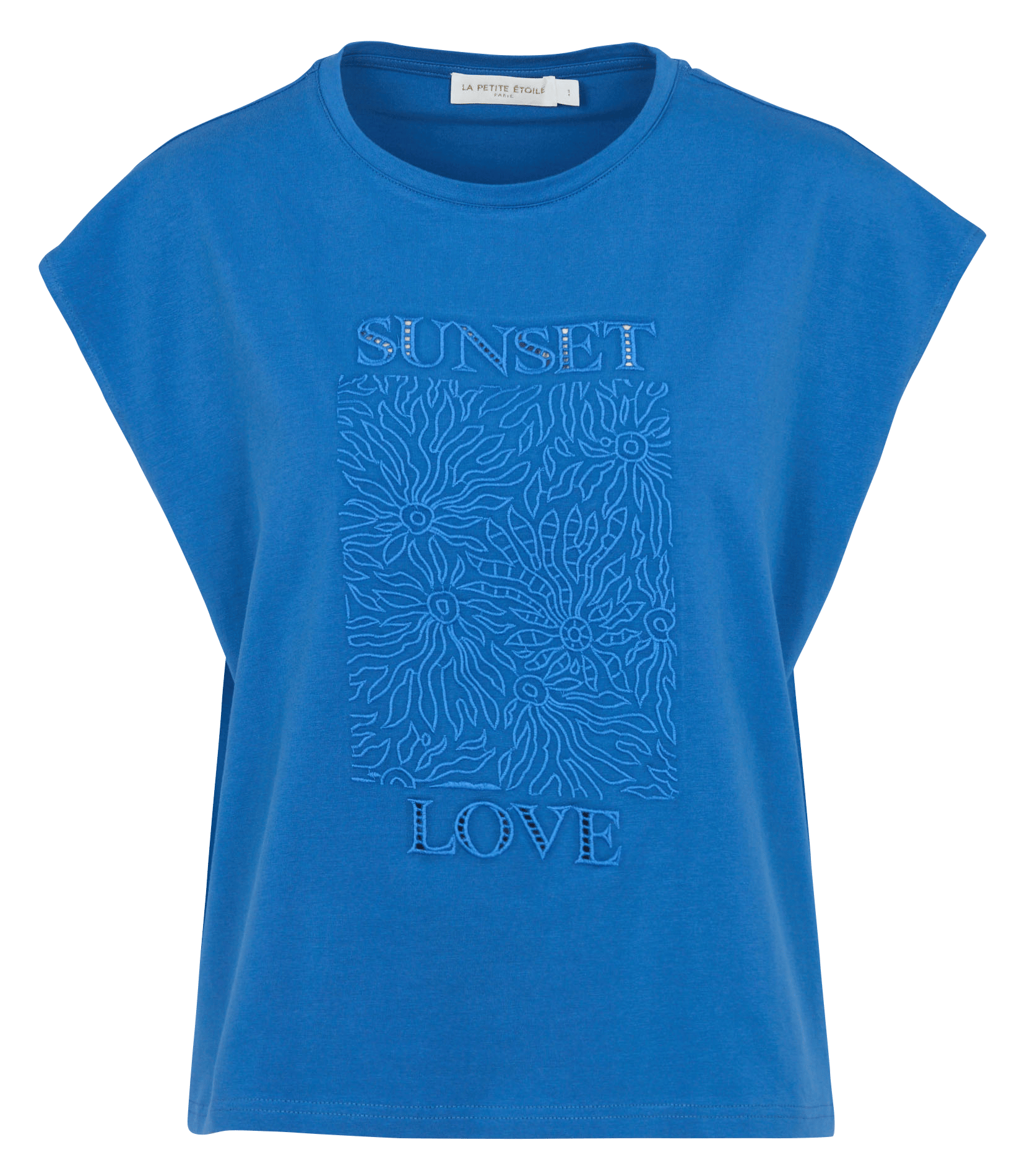 Tee-shirt ample en coton mélangé LA PETITE ETOILE Bleu