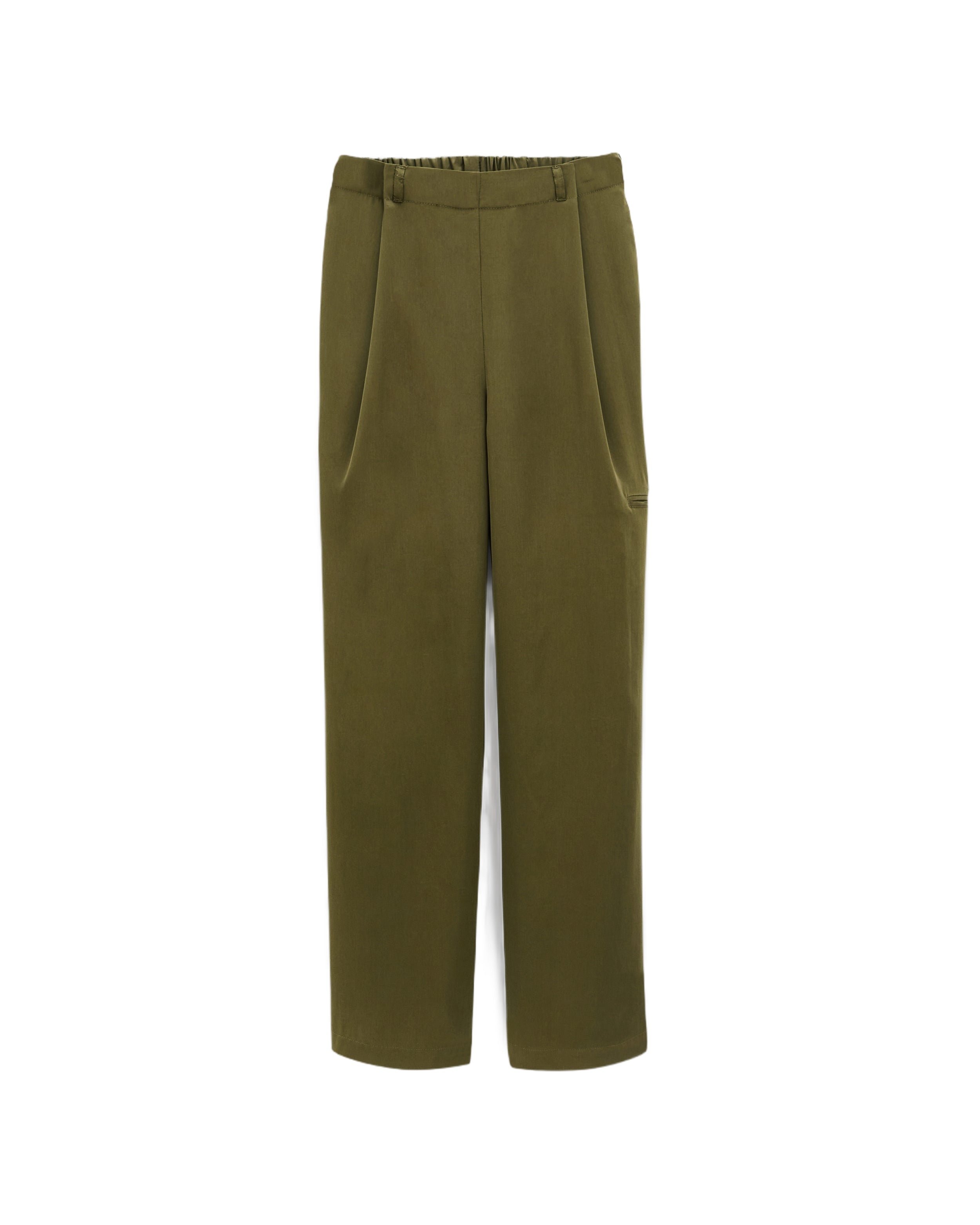 Wide leg pants ICONA KHAKI Noyoco Green