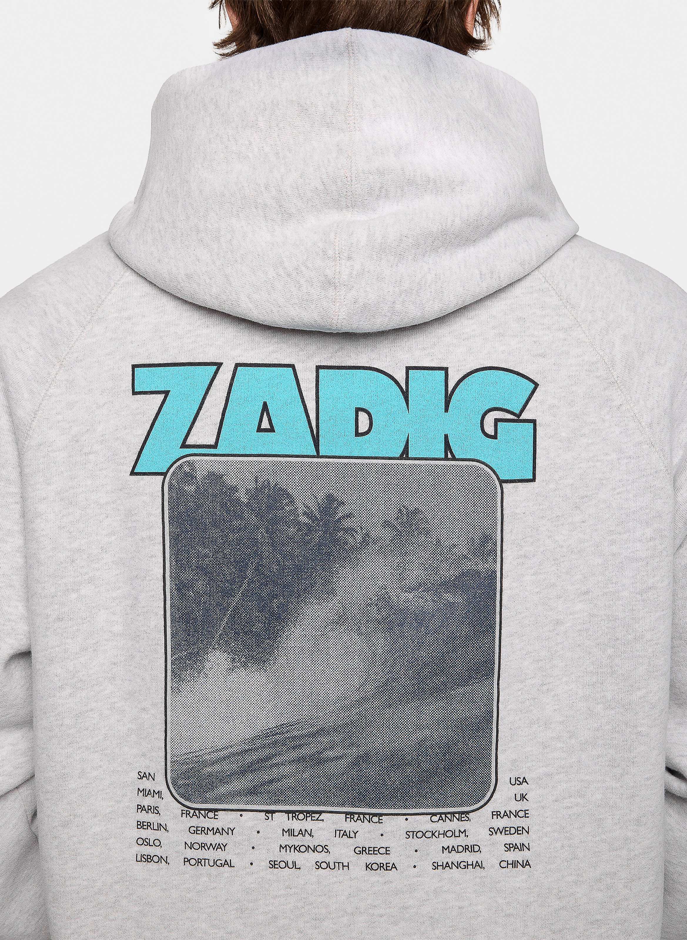 Cotton-mix round-neck sweatshirt ZADIG&VOLTAIRE Grey