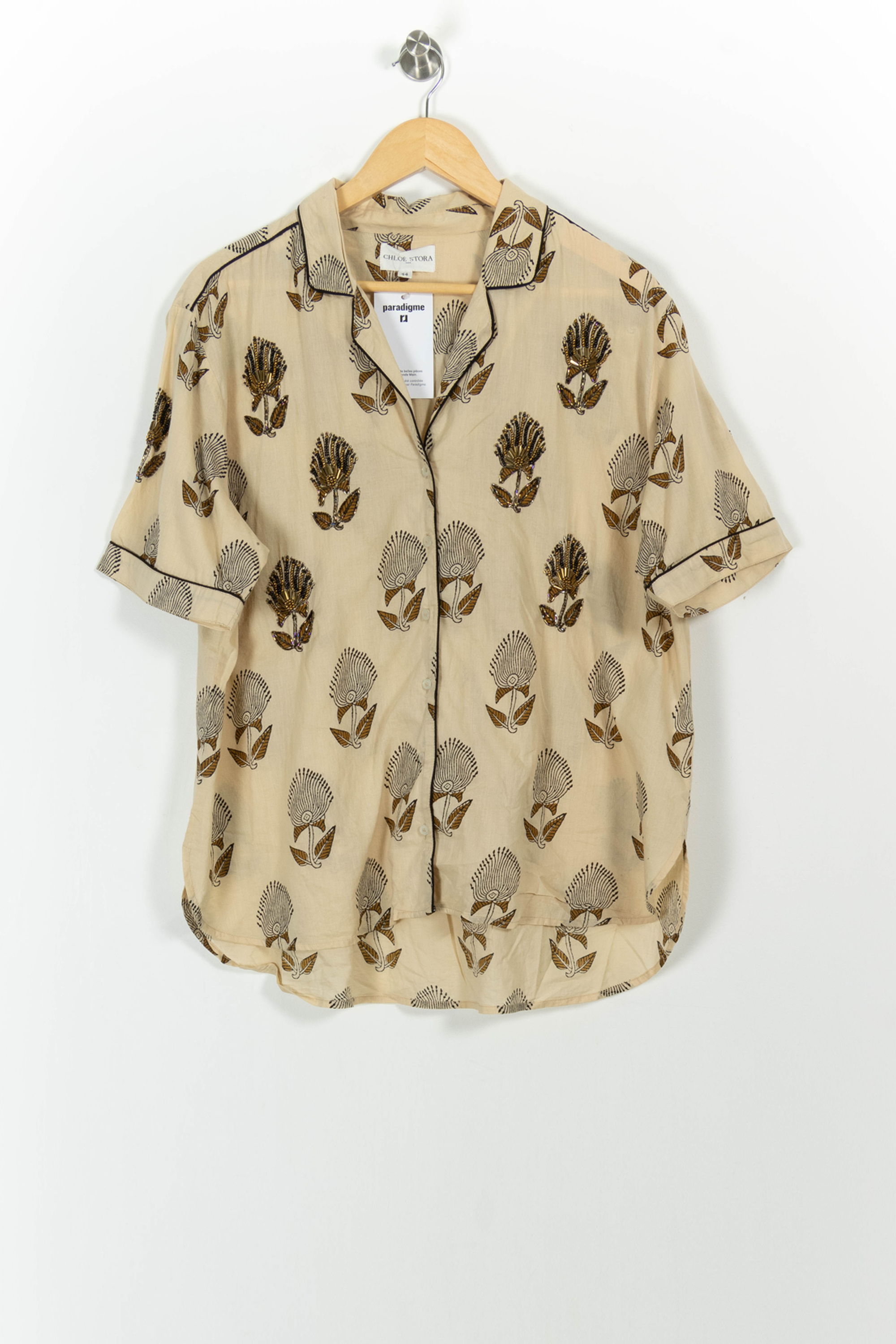 Blouse CHLOE STORA - SECONDE MAIN Beige