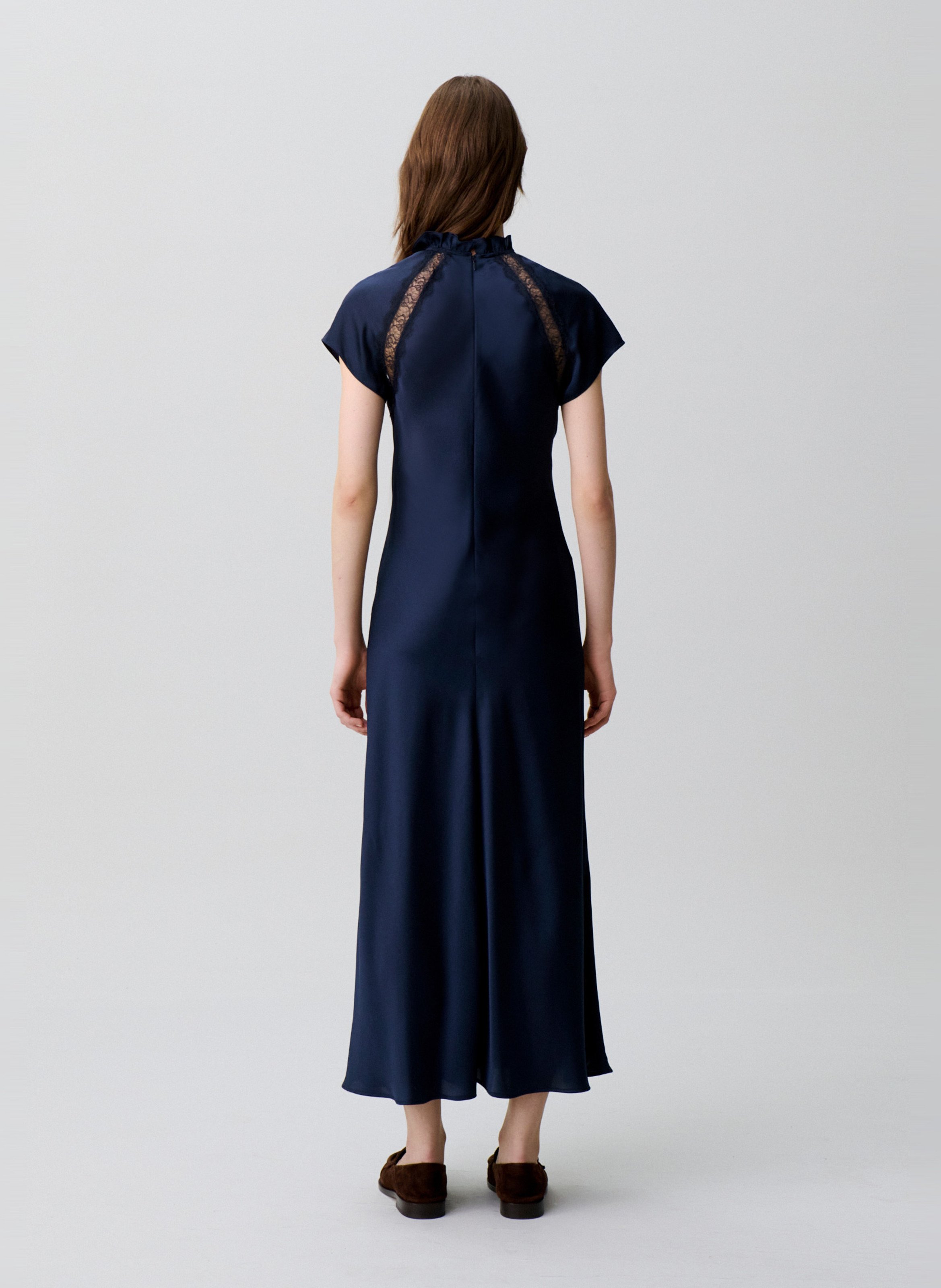 Long high-neck dress CLAUDIE PIERLOT Blue