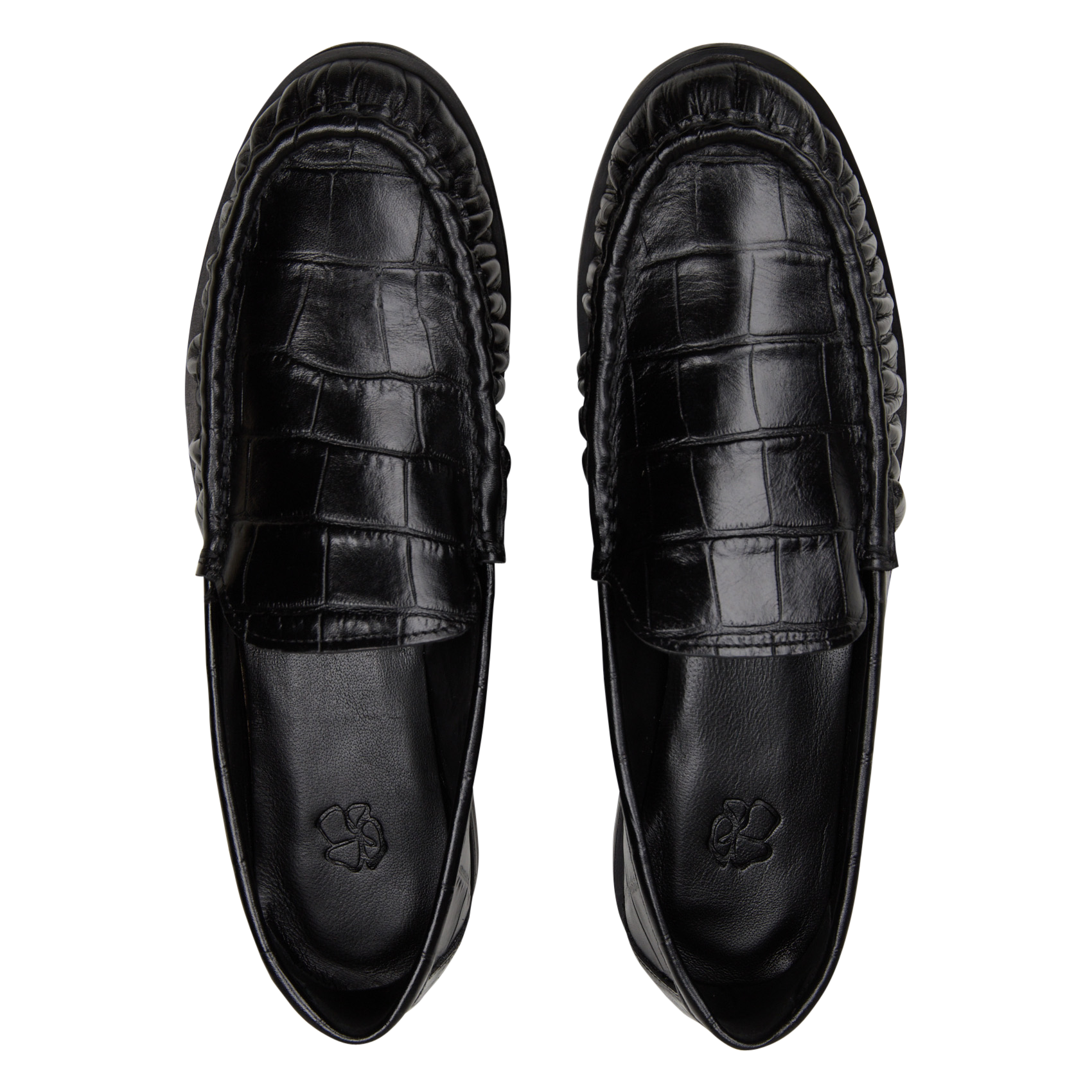 Leren mocassins ODARE Zwart