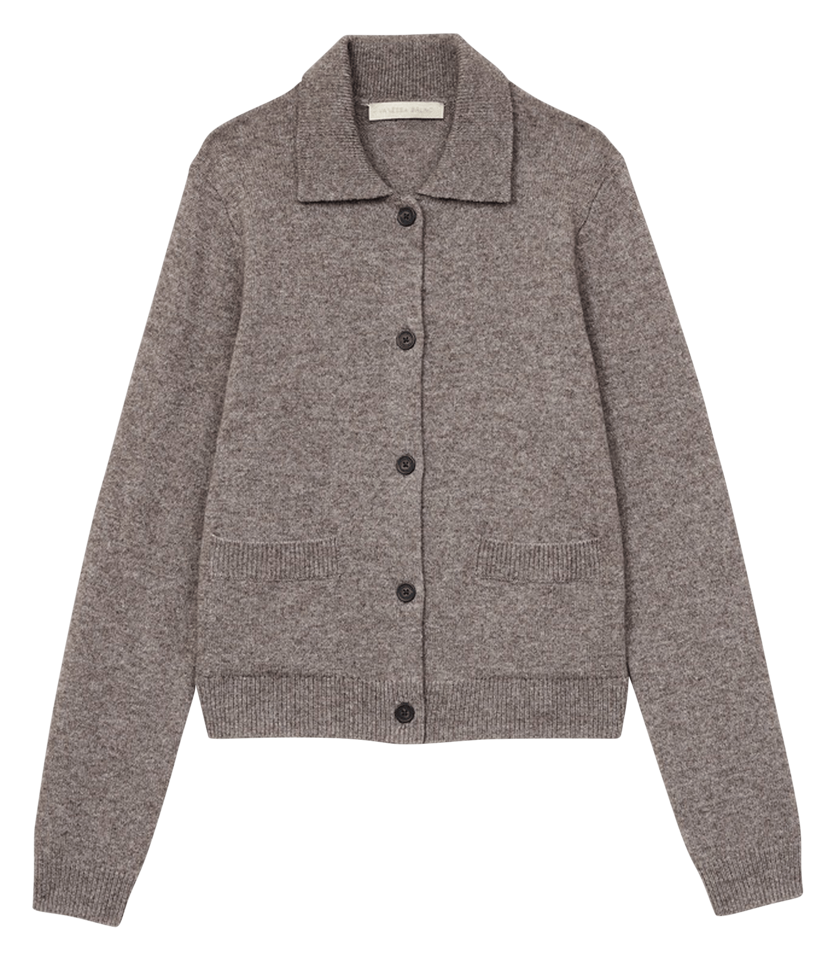 Wool cardigan with classic collar VANESSA BRUNO Beige