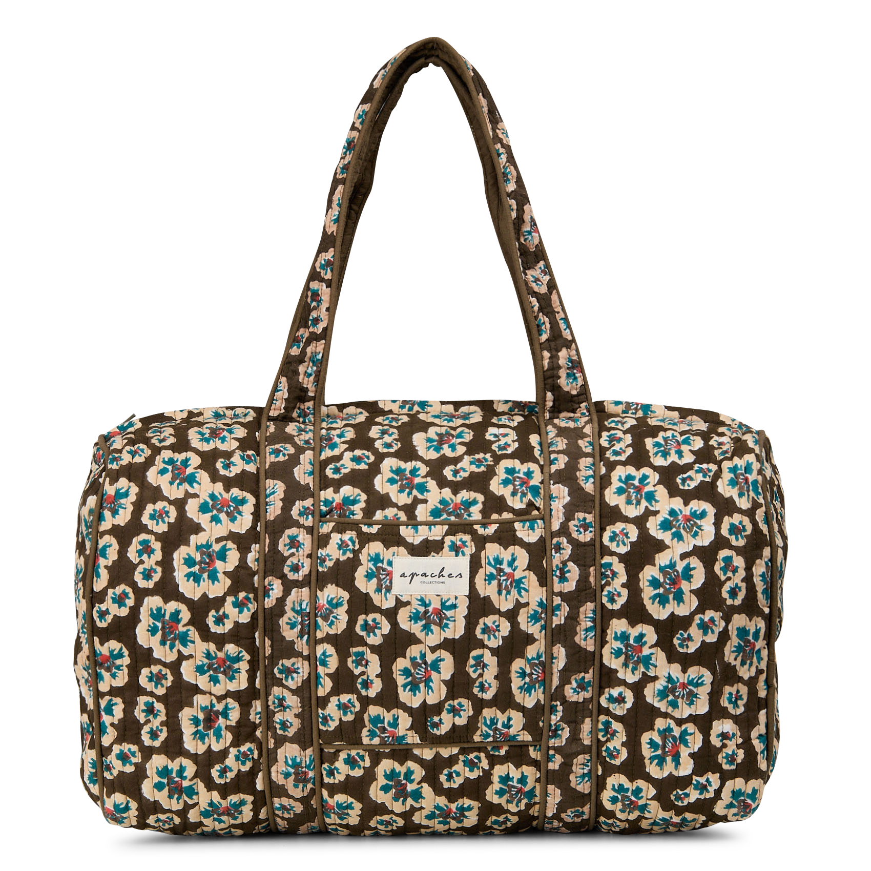 Weekender aus bedruckter Baumwolle APACHES COLLECTIONS Grun