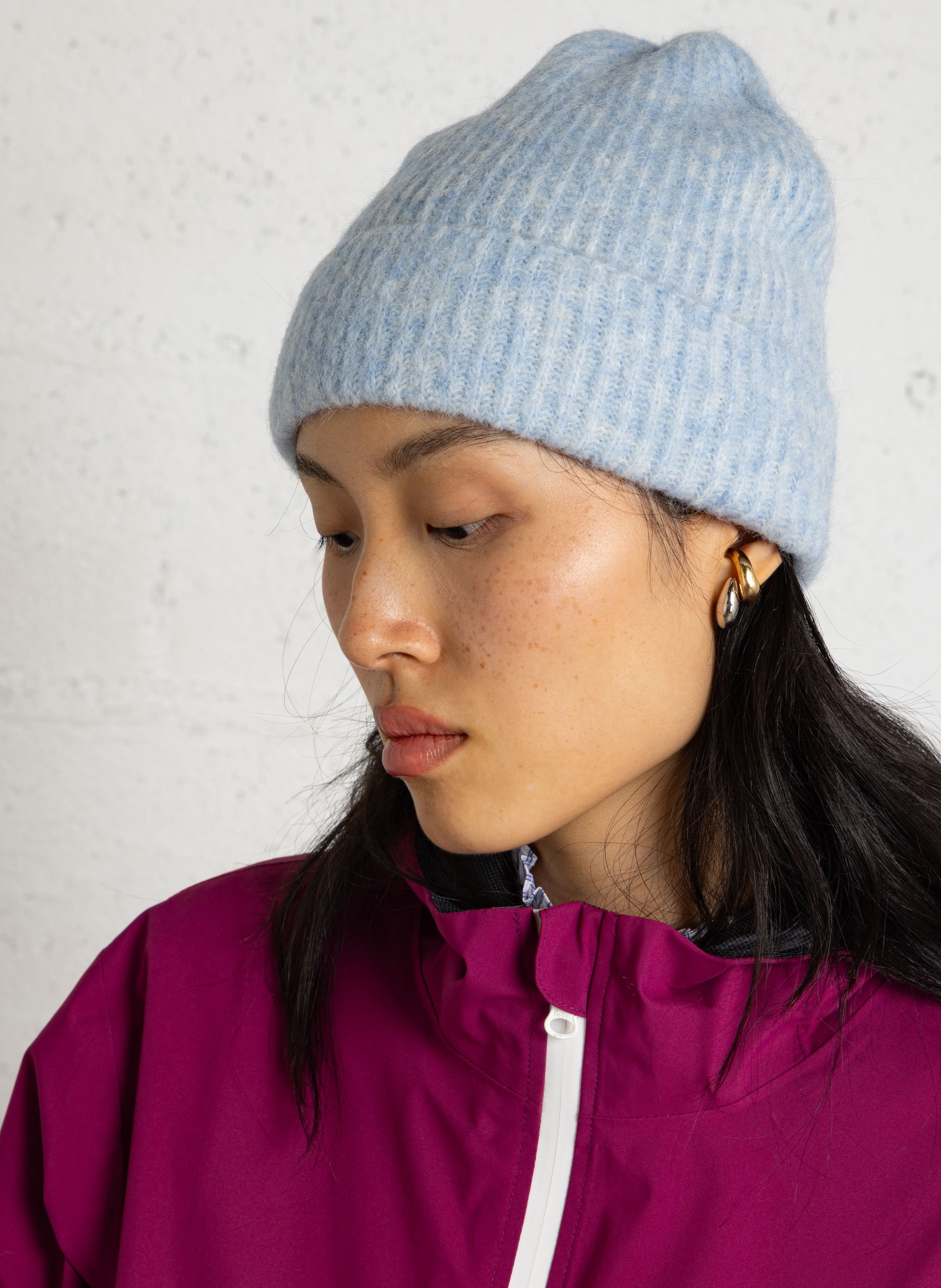 Bonnet uni en laine mélangée BECKSONDERGAARD