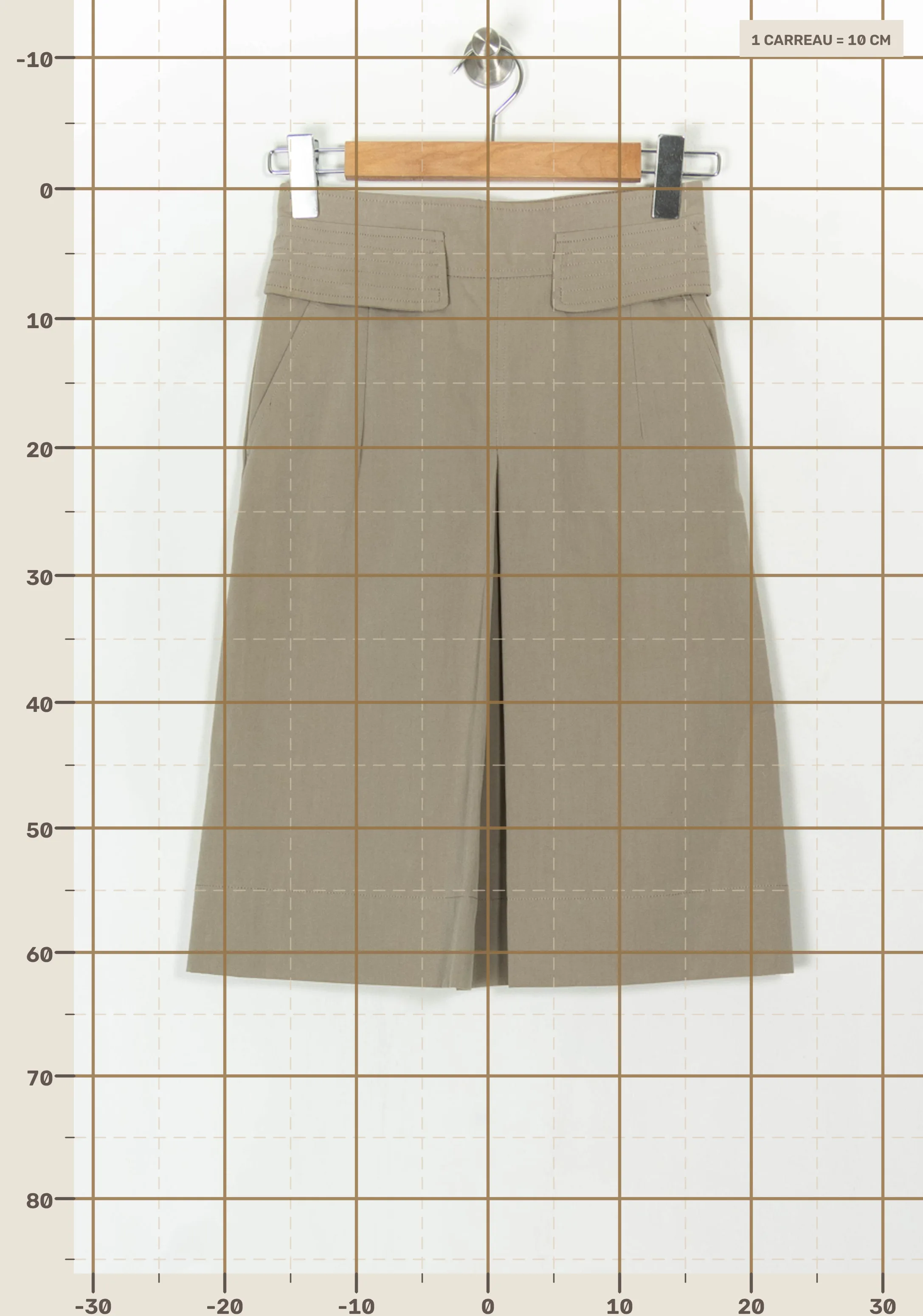 Short & midi skirt COMPTOIR DES COTONNIERS - Seconde main Beige