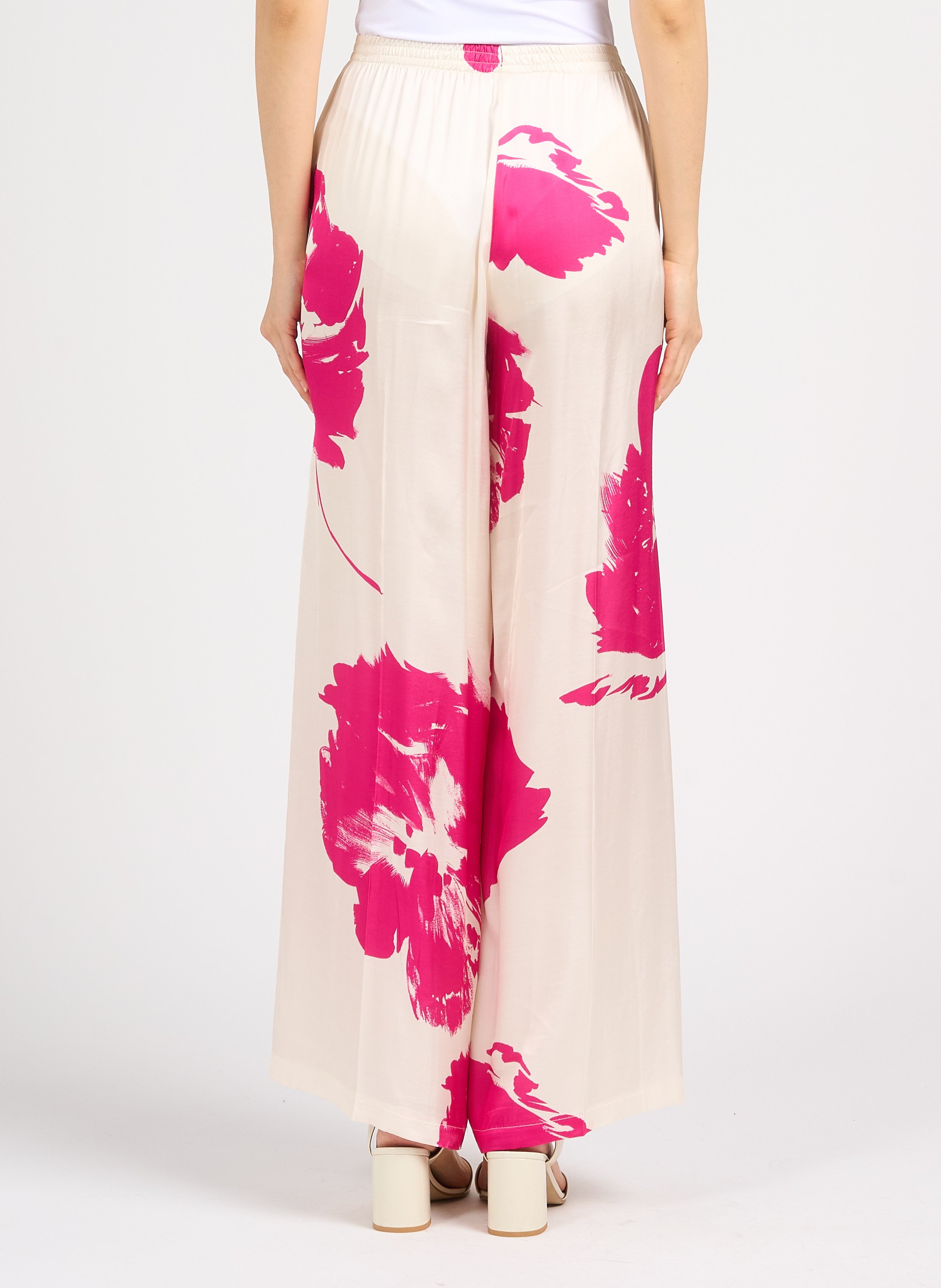 Printed wide-leg pants IMPERIAL Pink