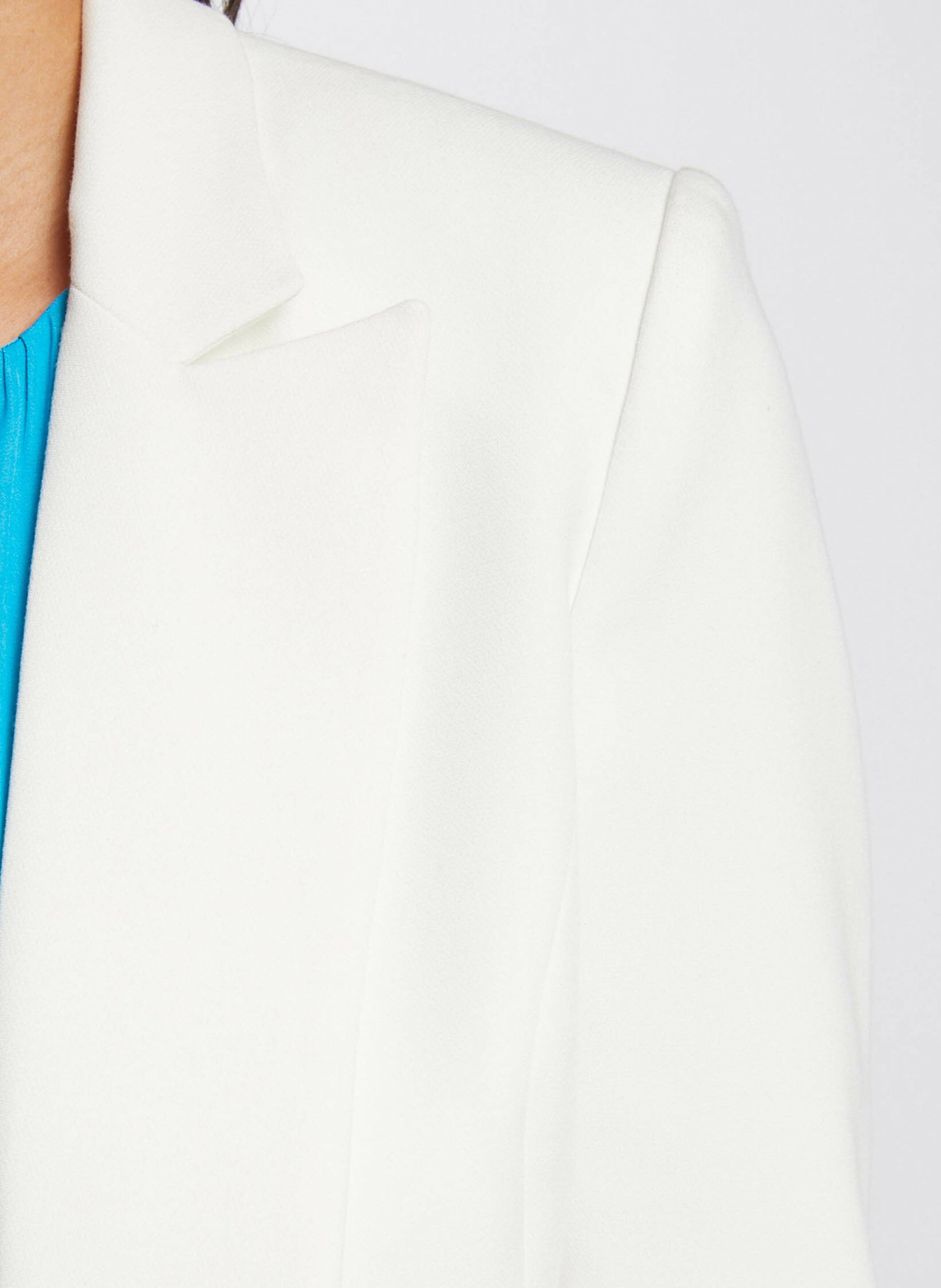 Cropped suit jacket MORGAN White