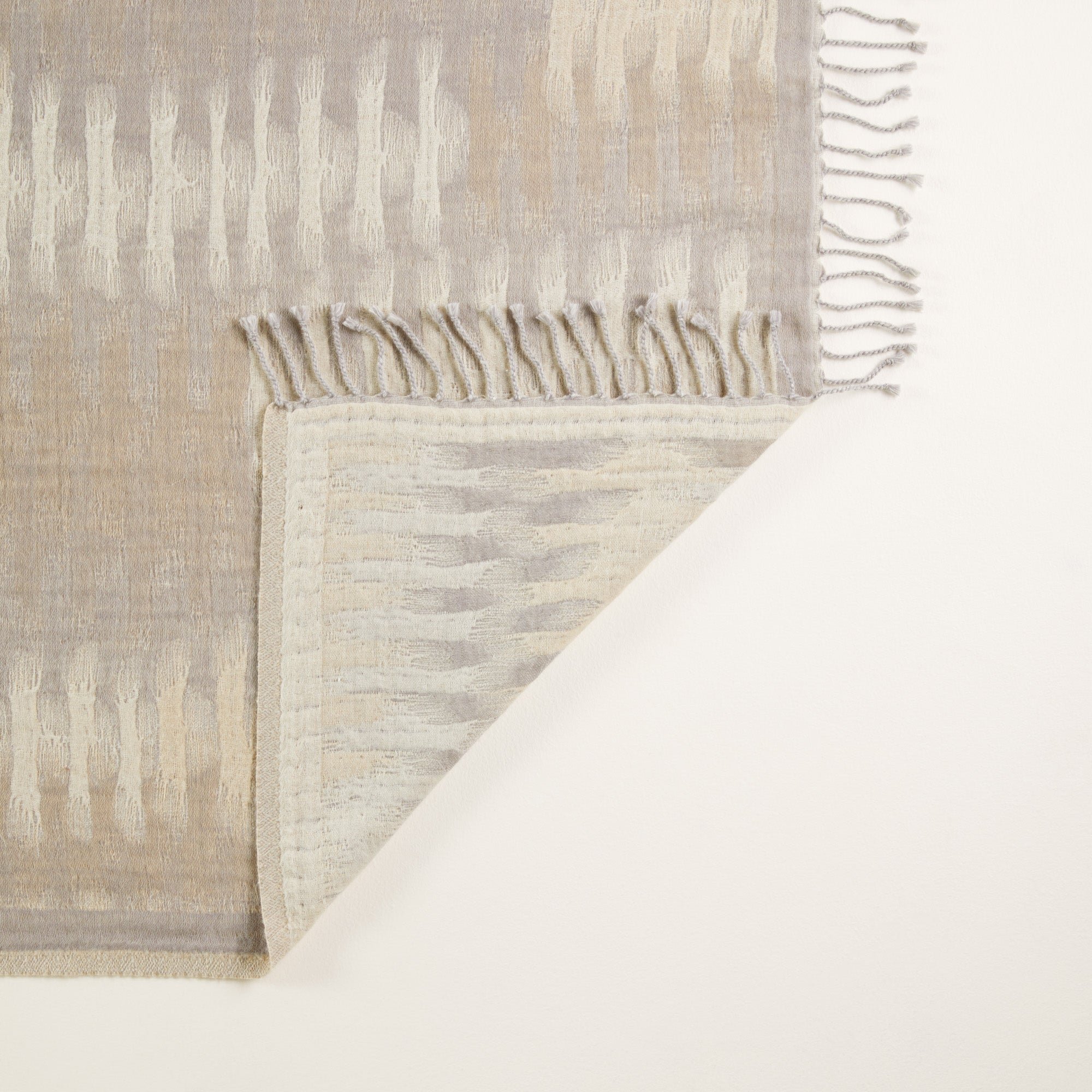 Plaid pure laine MADURA Beige