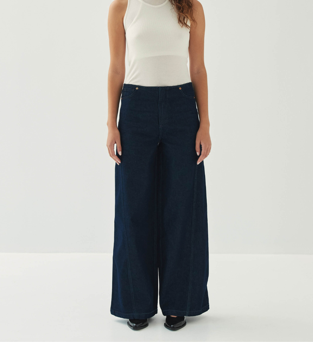 Cotton straight jeans ALOHAS Blue