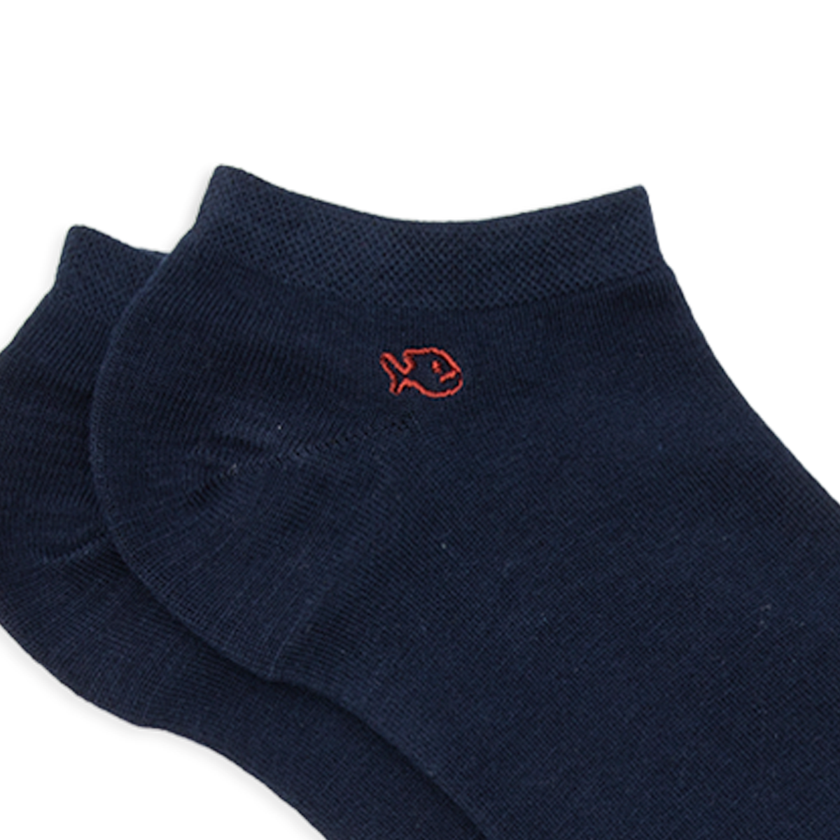 Solid combed cotton ankle socks BILLYBELT Blue