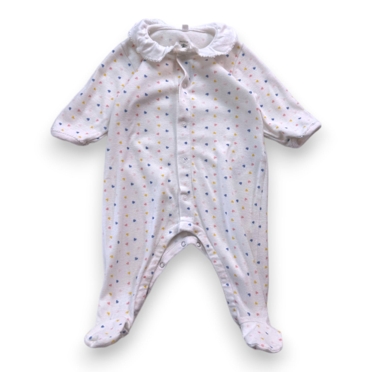 White Baby Pajamas - 3 months PETIT BATEAU - Seconde Main White