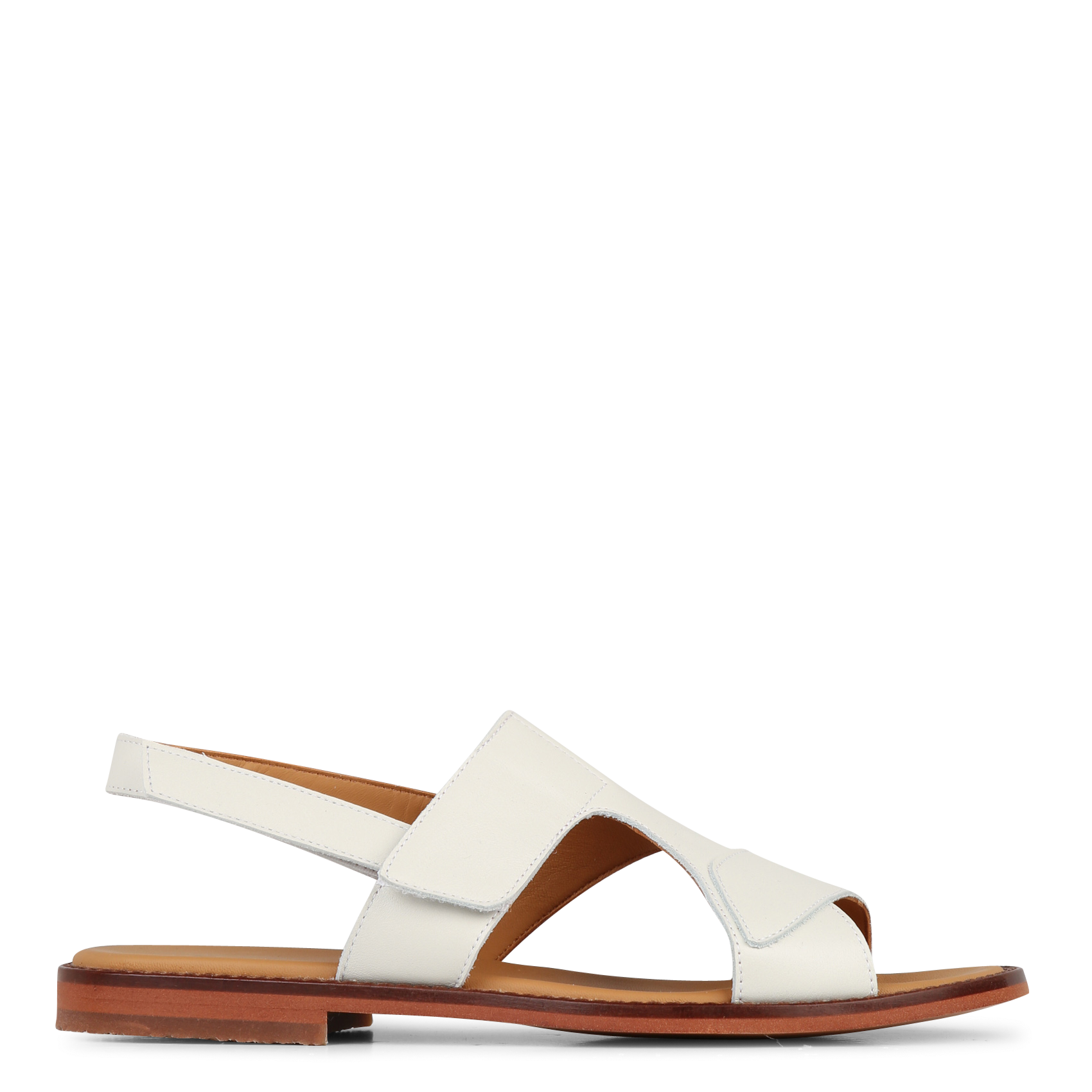 Sandales plates en cuir KOSMA MENORCA Blanc