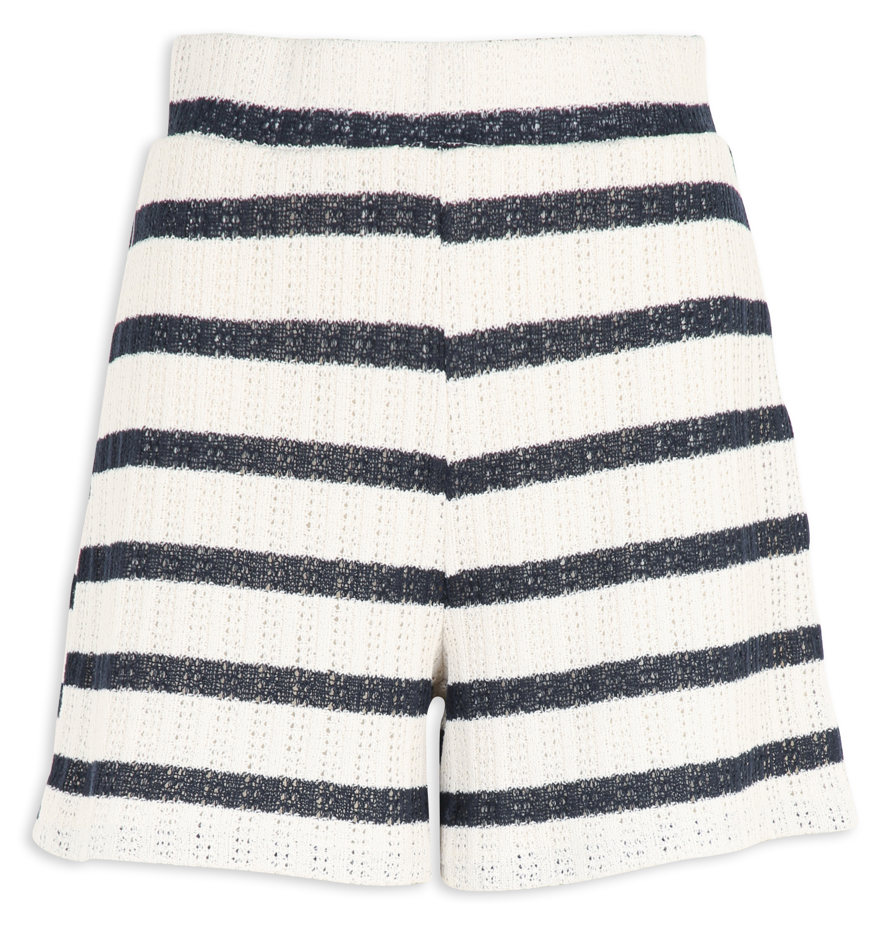 Gestreifte Shorts mit hohem Bund VILA Beige