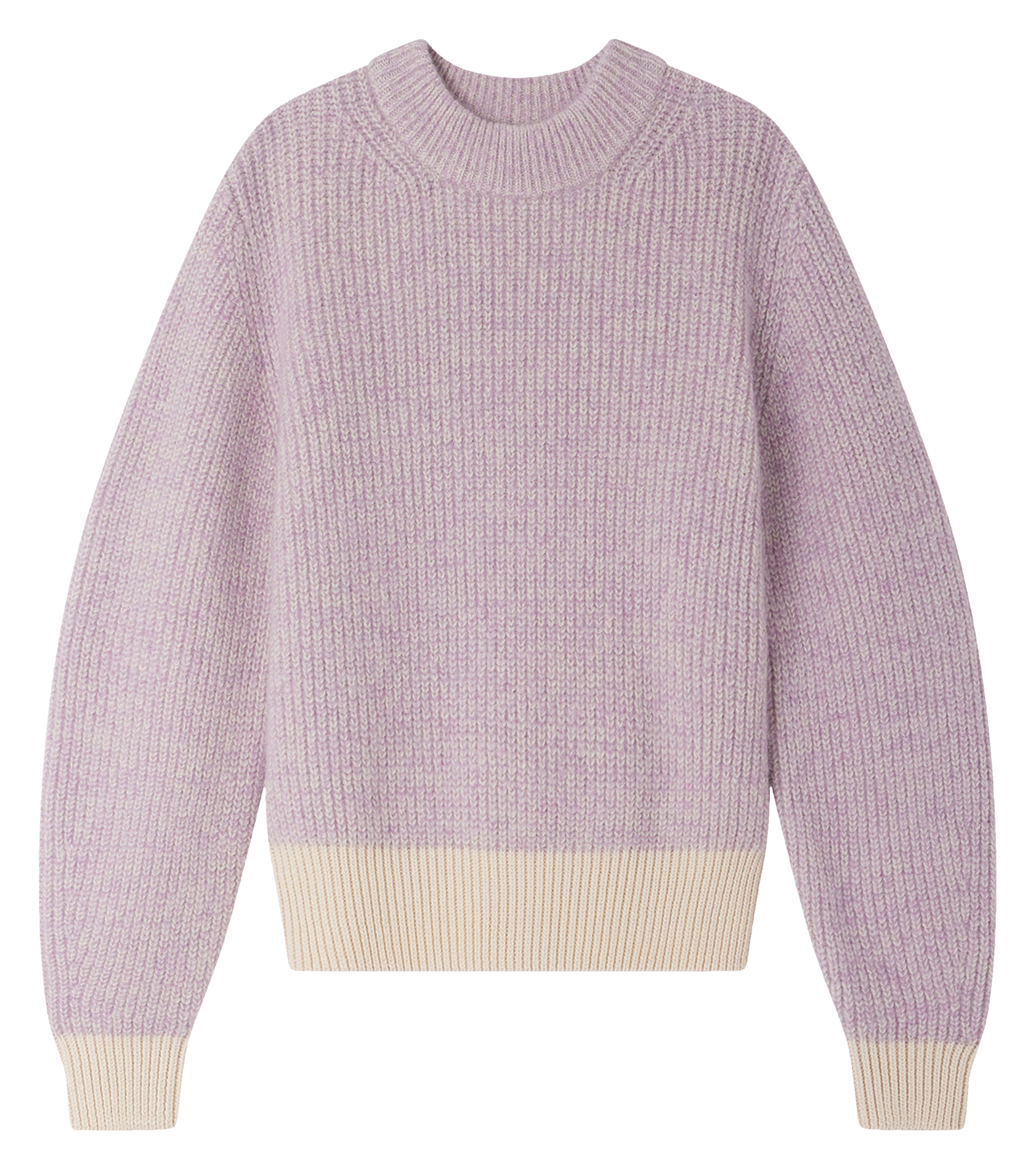Pull droit en maille SESSUN Violet