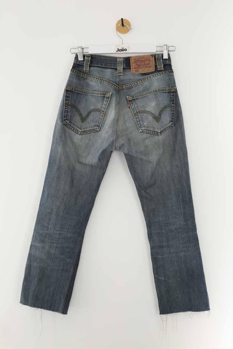 Cotton straight jeans LEVI'S - Seconde main Blue