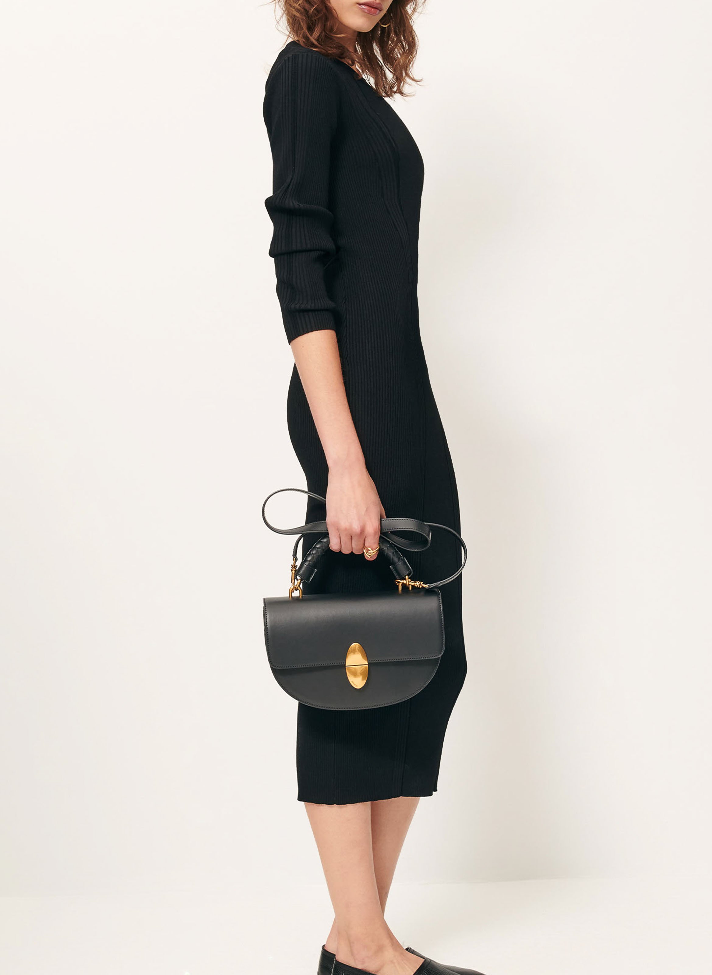 Long knit dress SESSUN Black