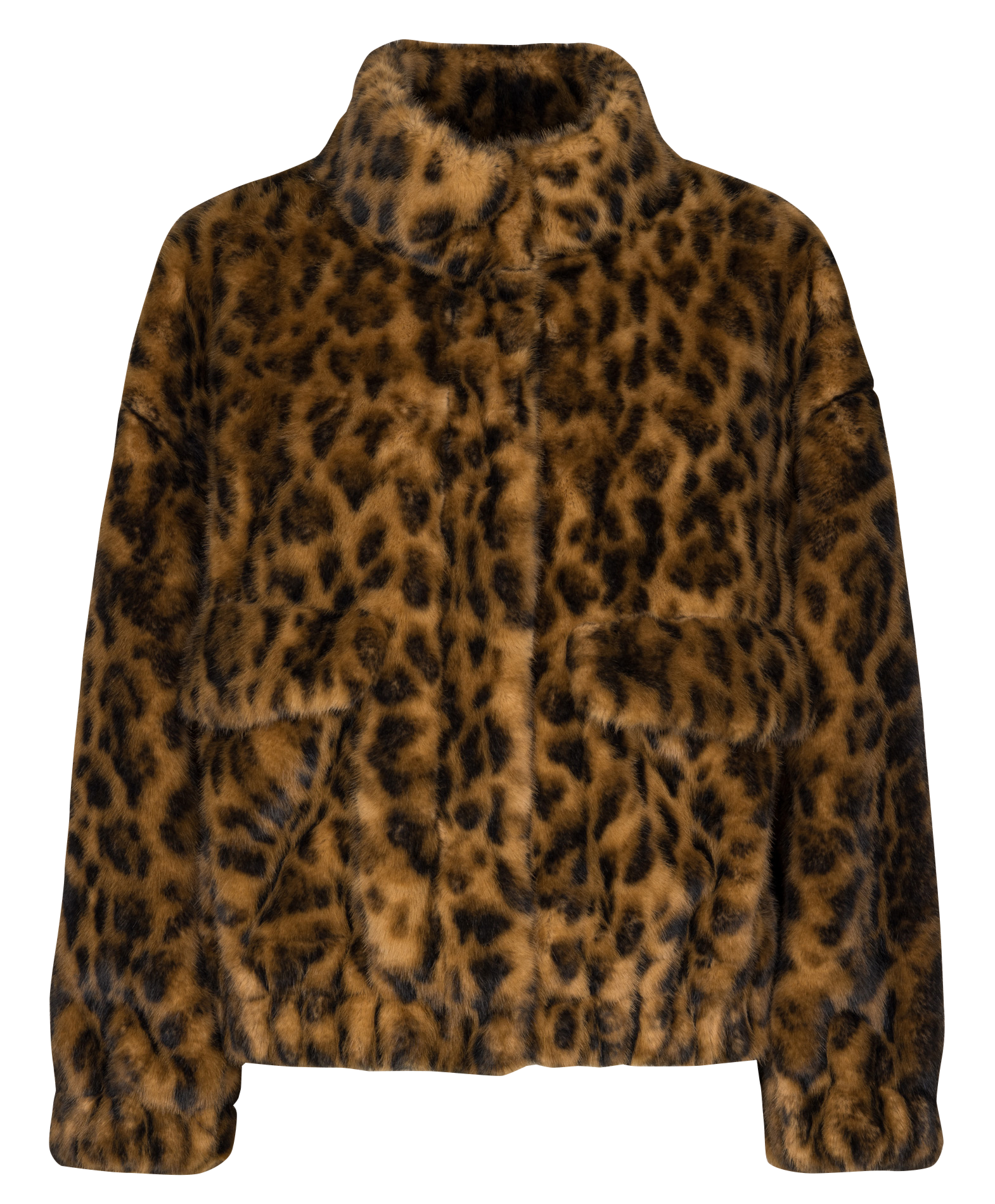 Oversized jasje met opstaande kraag BELLEROSE Grijs